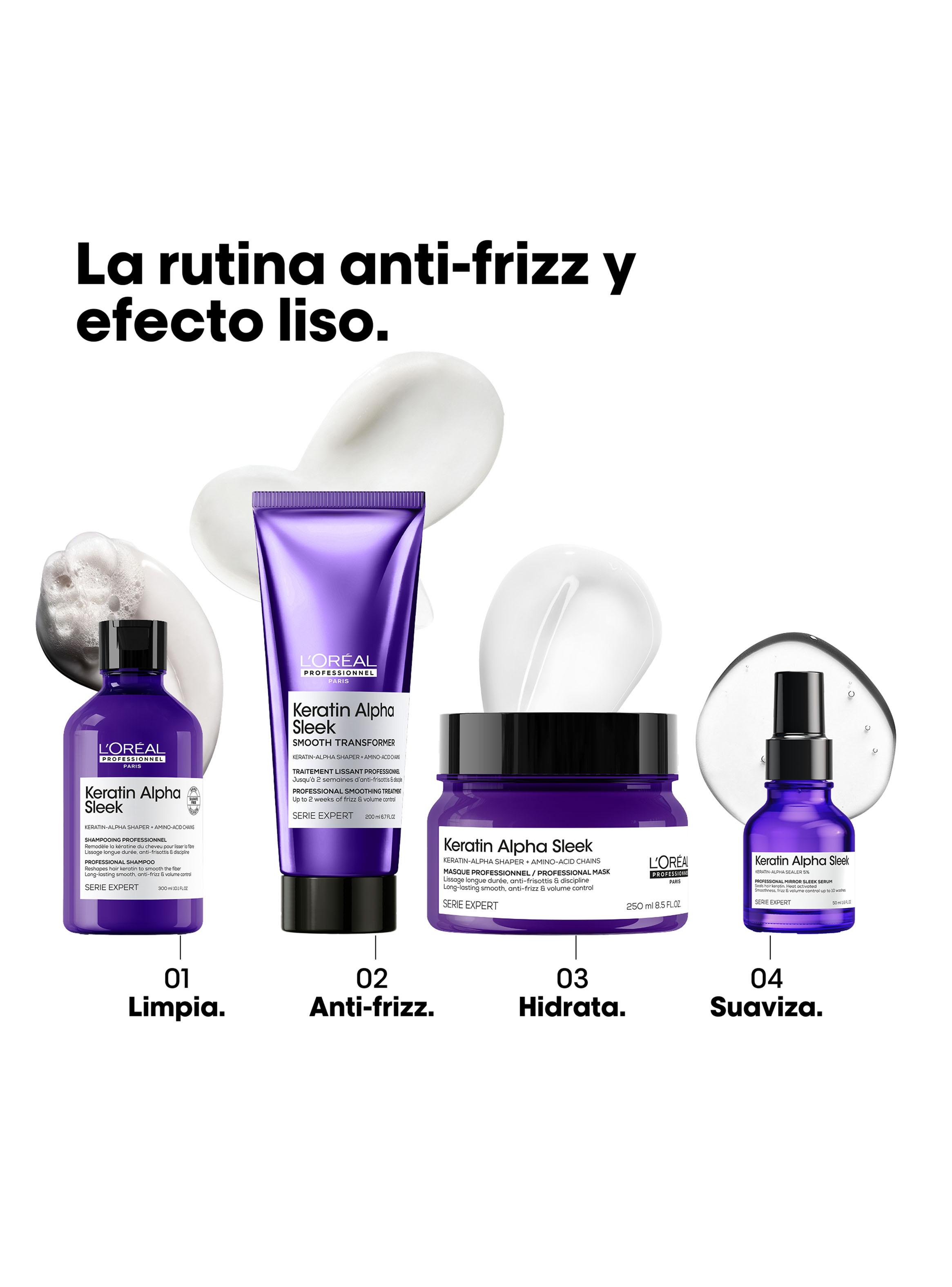 Tratamiento Progresivo Efecto Liso 200ml Keratin Alpha Sleek-3