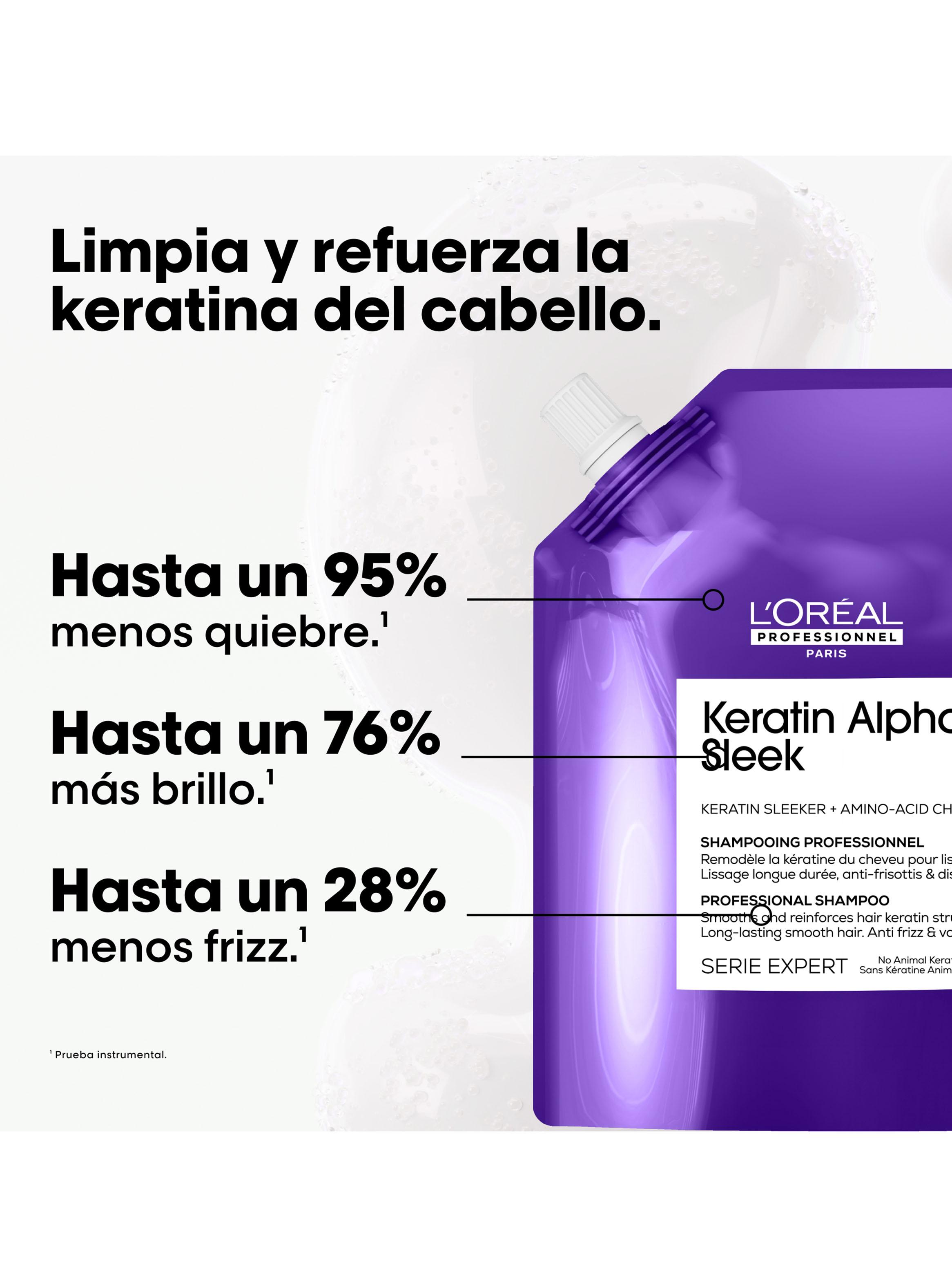 Refill Shampoo Anti-frizz 500ml Keratin Alpha Sleek-1