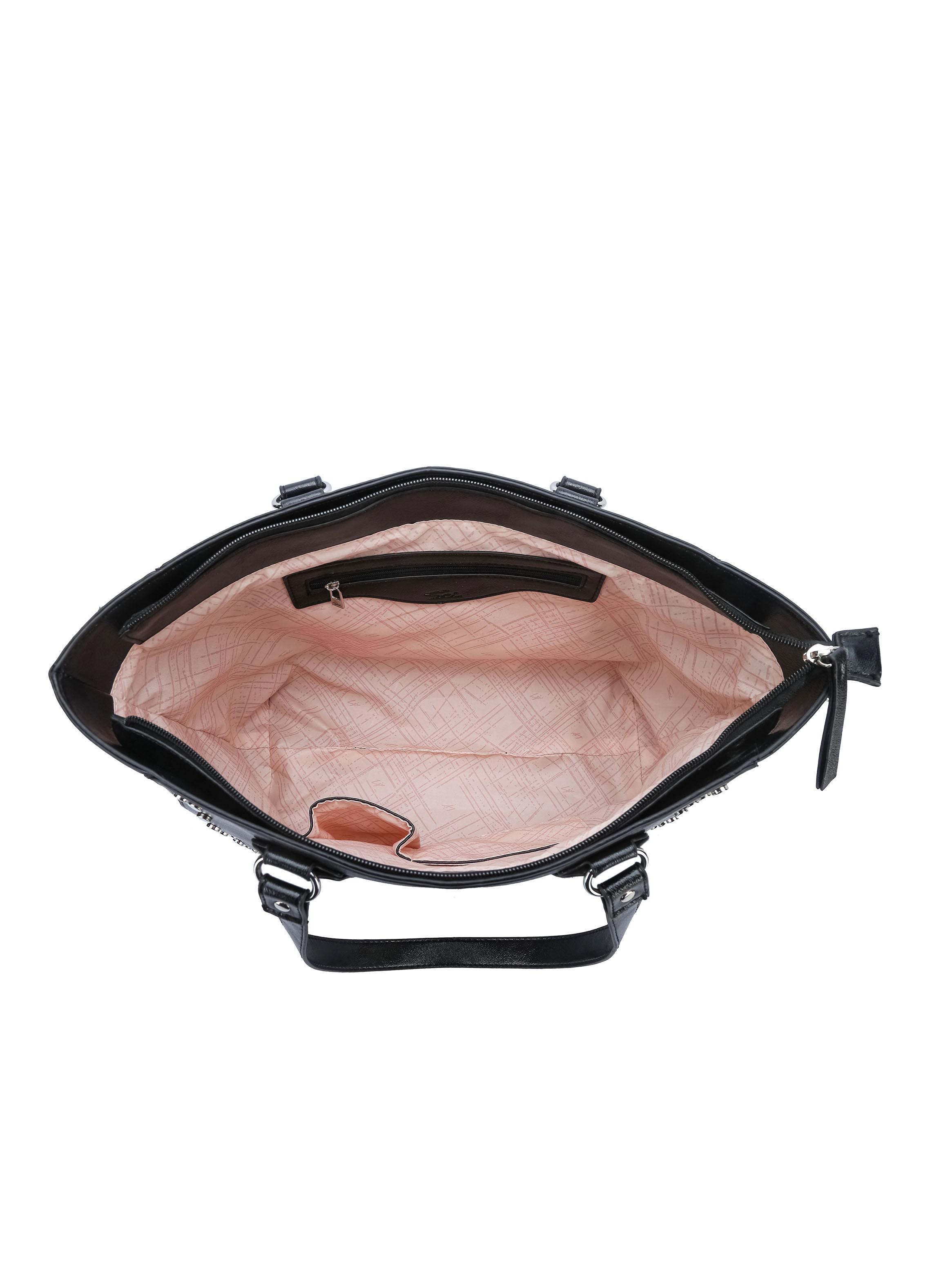 Cartera de Hombro Tote Milán Negro-3