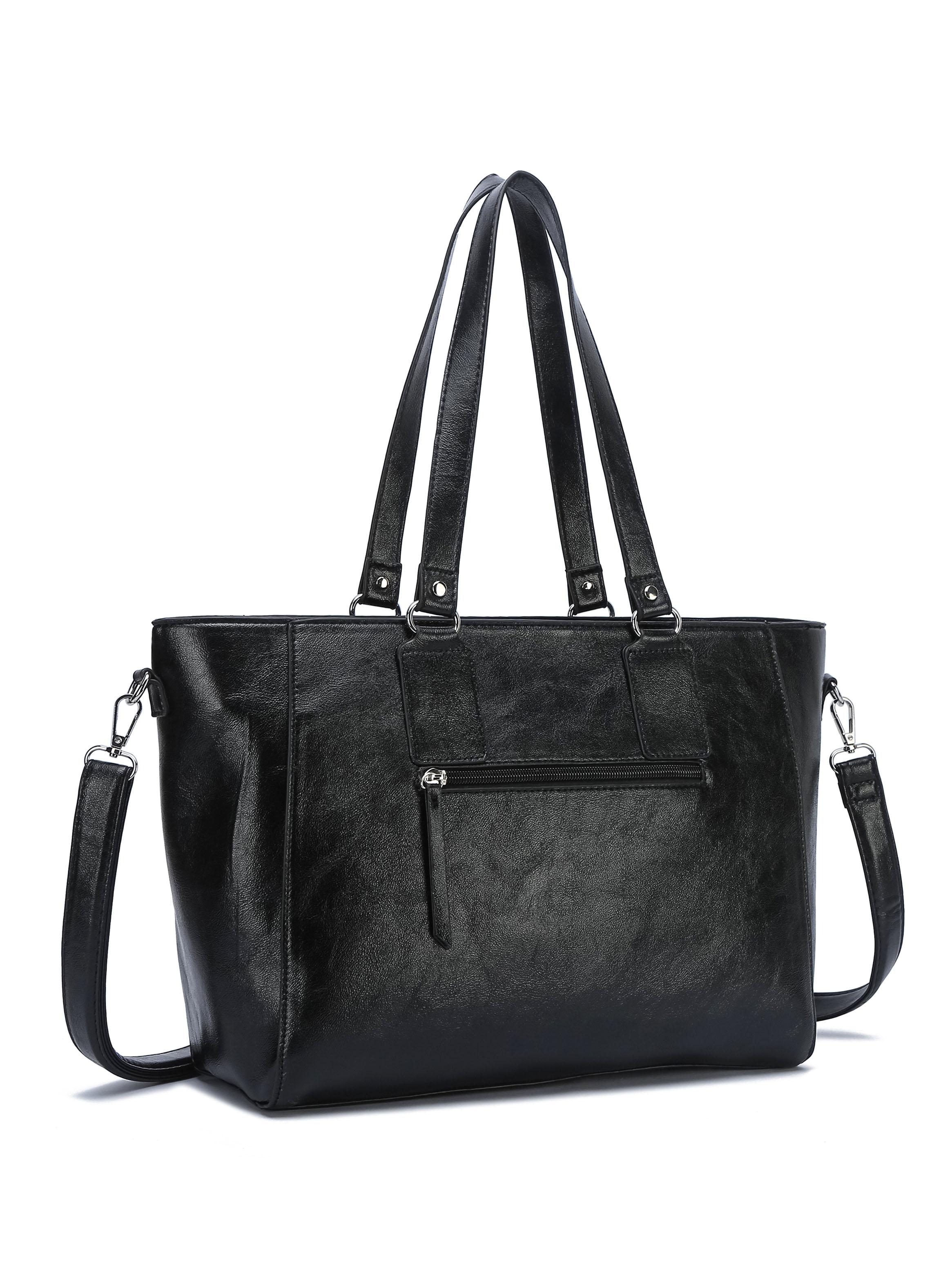 Cartera de Hombro Tote Milán Negro-2