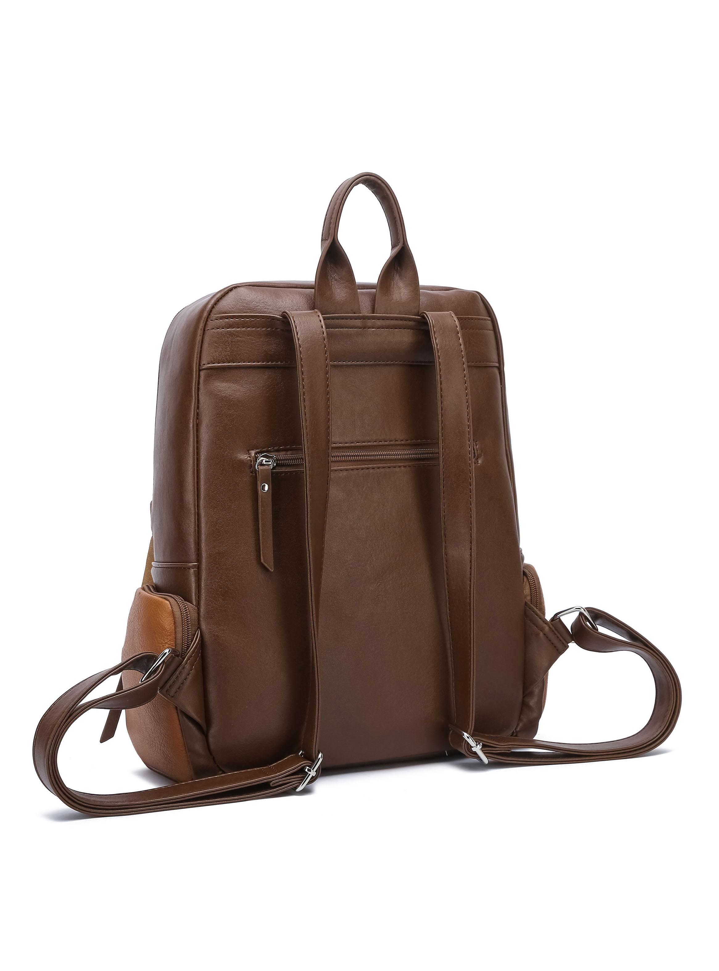 Mochila Porta Notebook Hamburgo Marrón-2