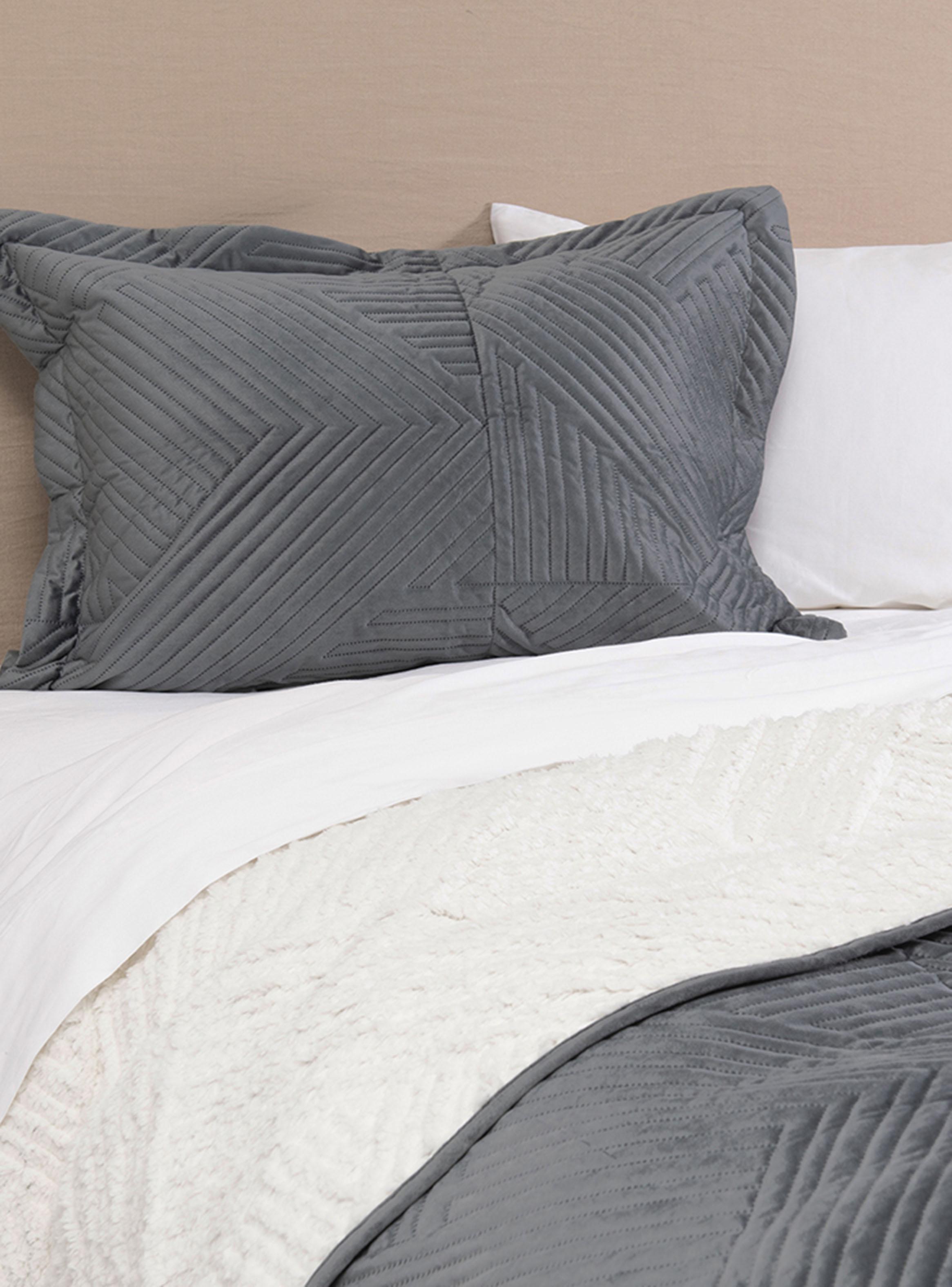 Quilt Velvet Sherpa 1.5 Plazas Taro Marengo-0