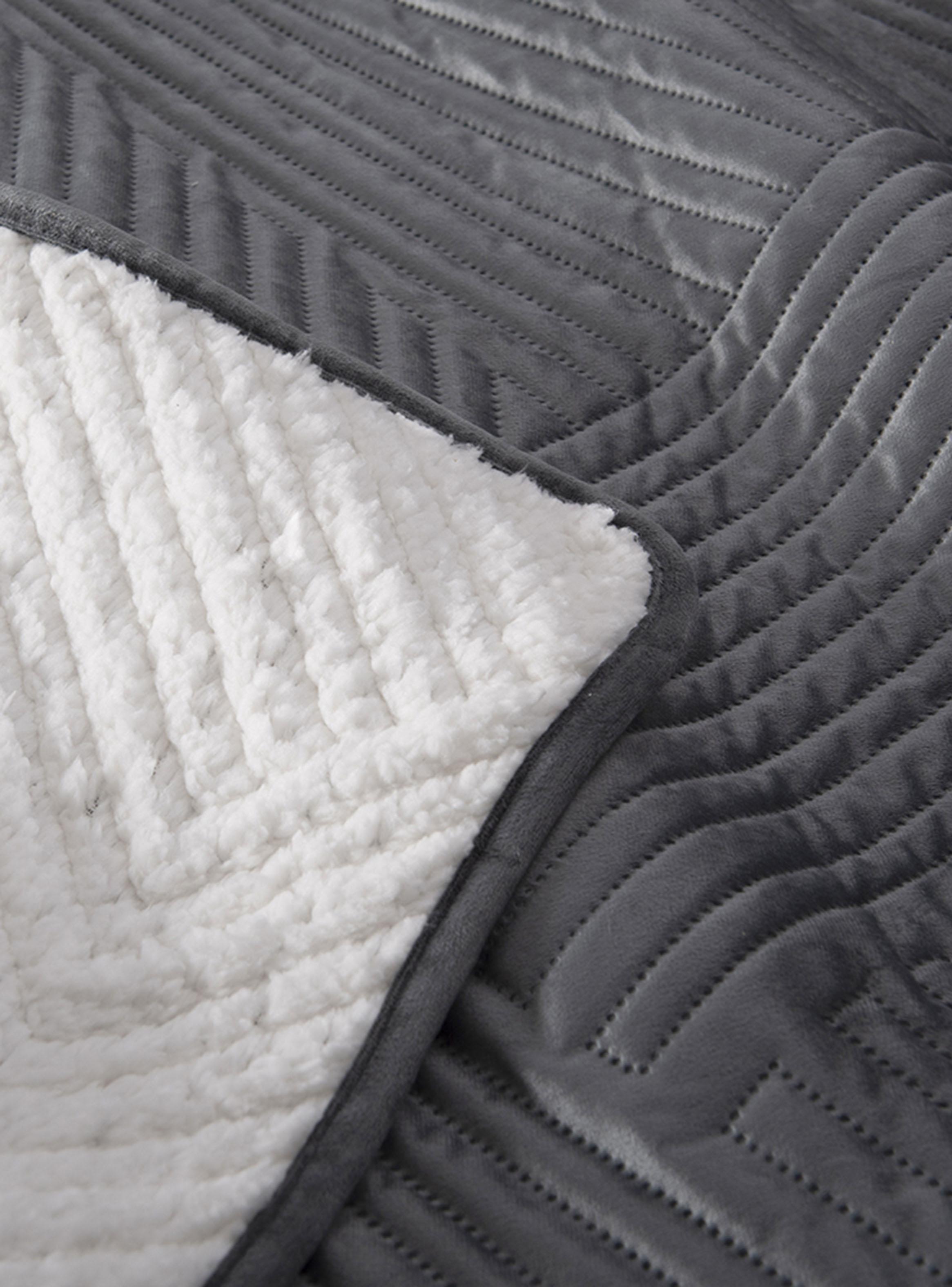 Quilt Velvet Sherpa 1.5 Plazas Taro Marengo-2