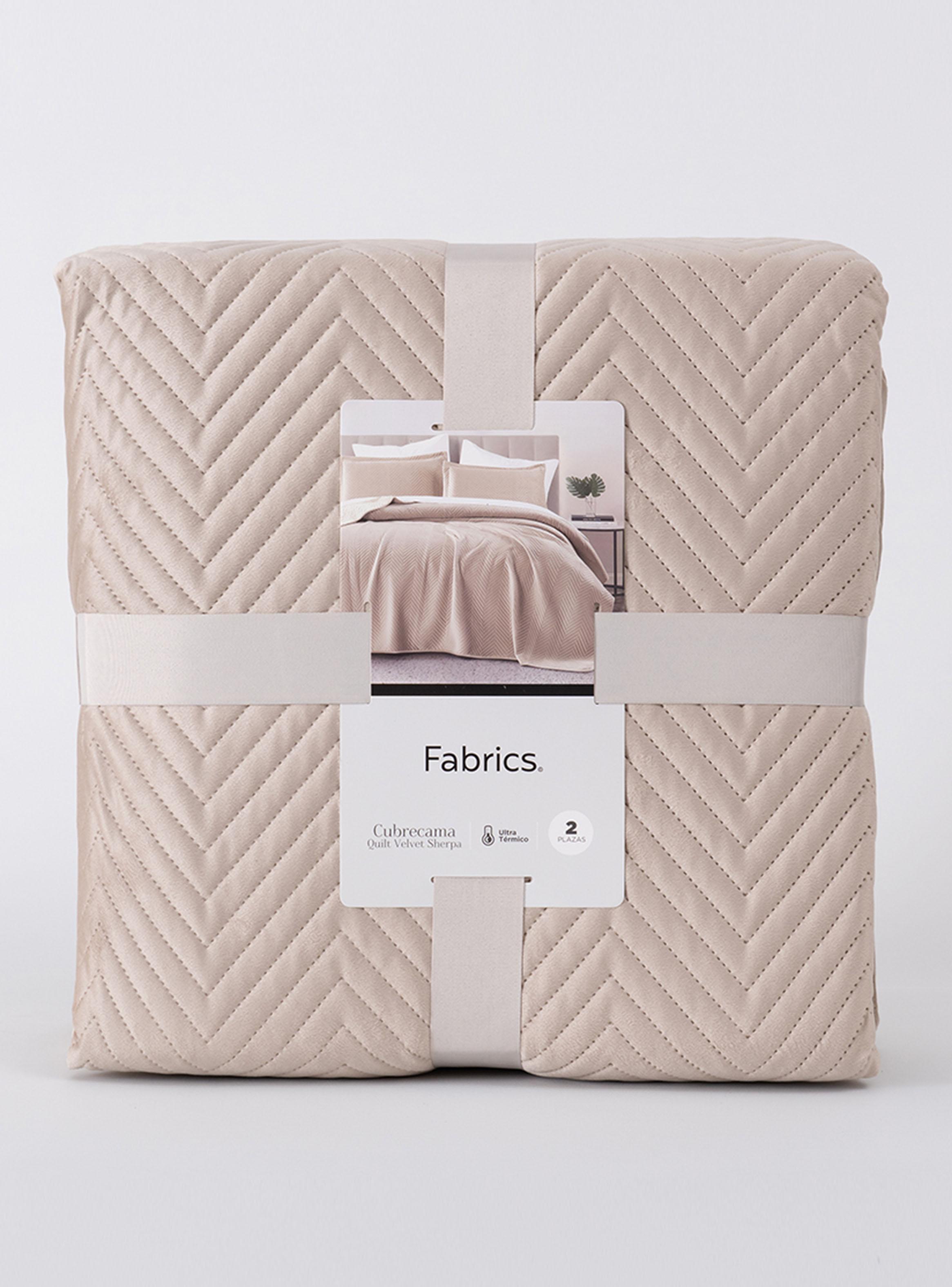 Quilt Velvet Sherpa Súper King Kenso Beige-3