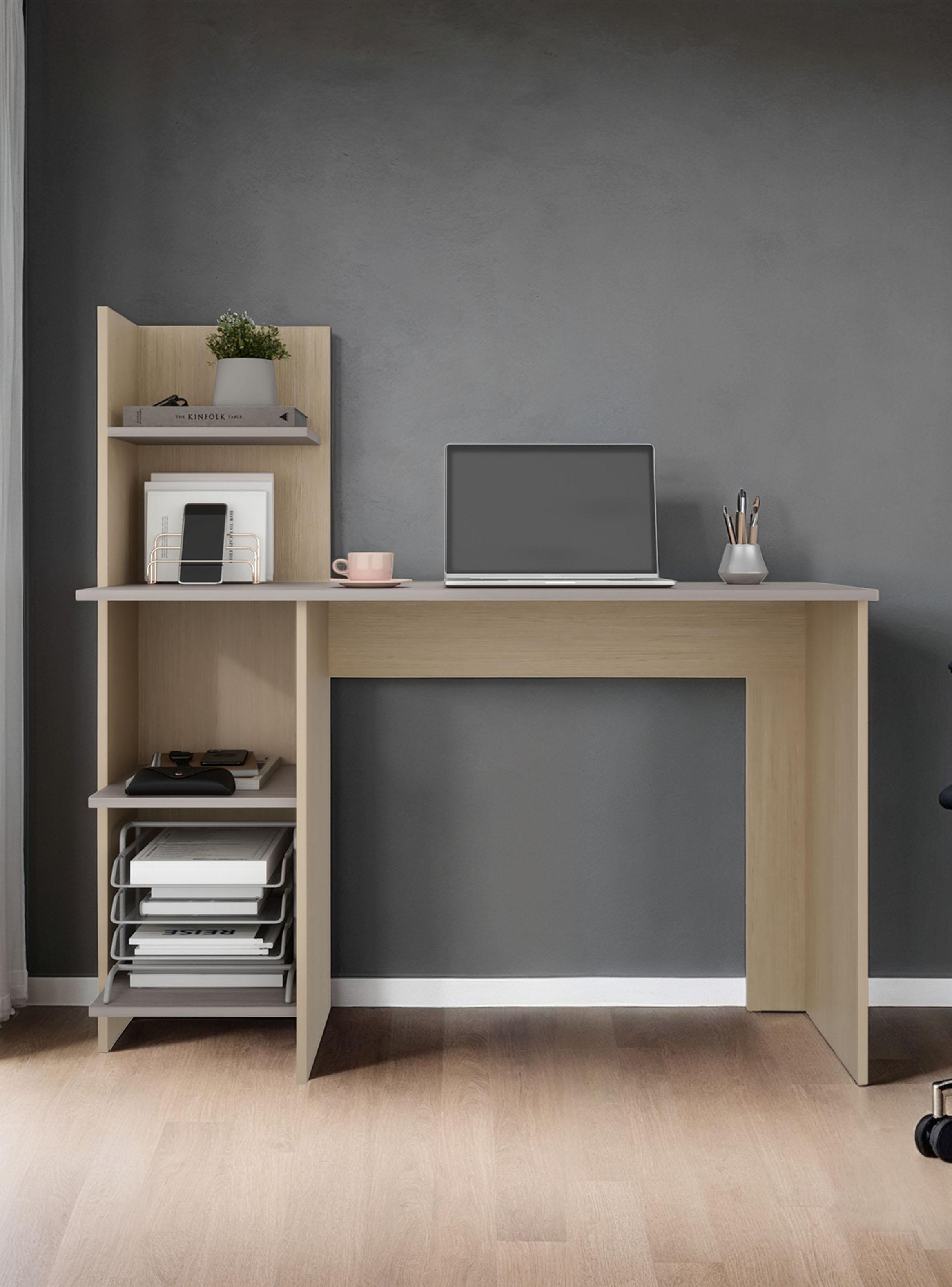 Escritorio Recto con Biblioteca Office-4