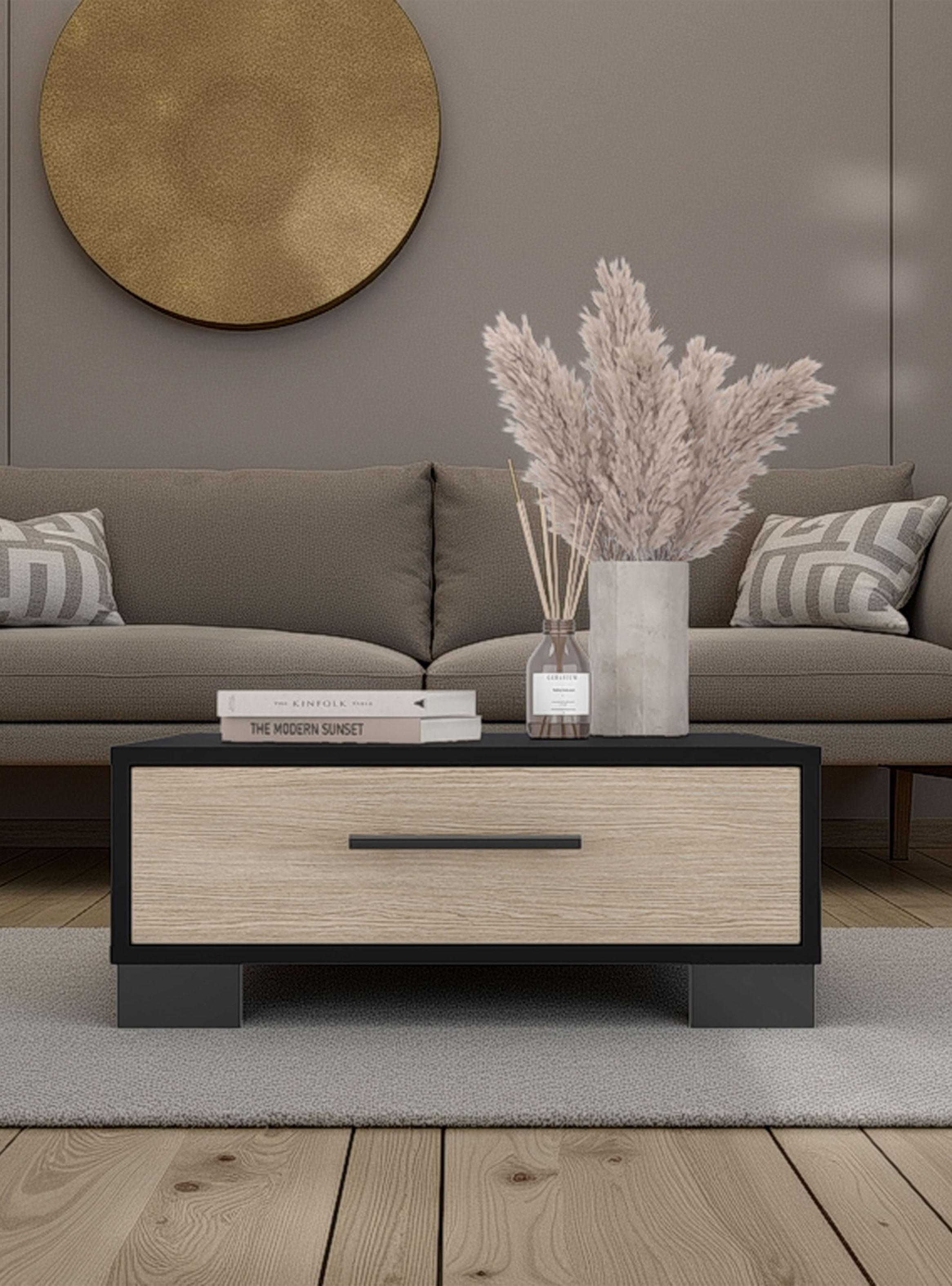 Mesa de Centro 1 Cajón Marsella 23.8x60x60 cm-3