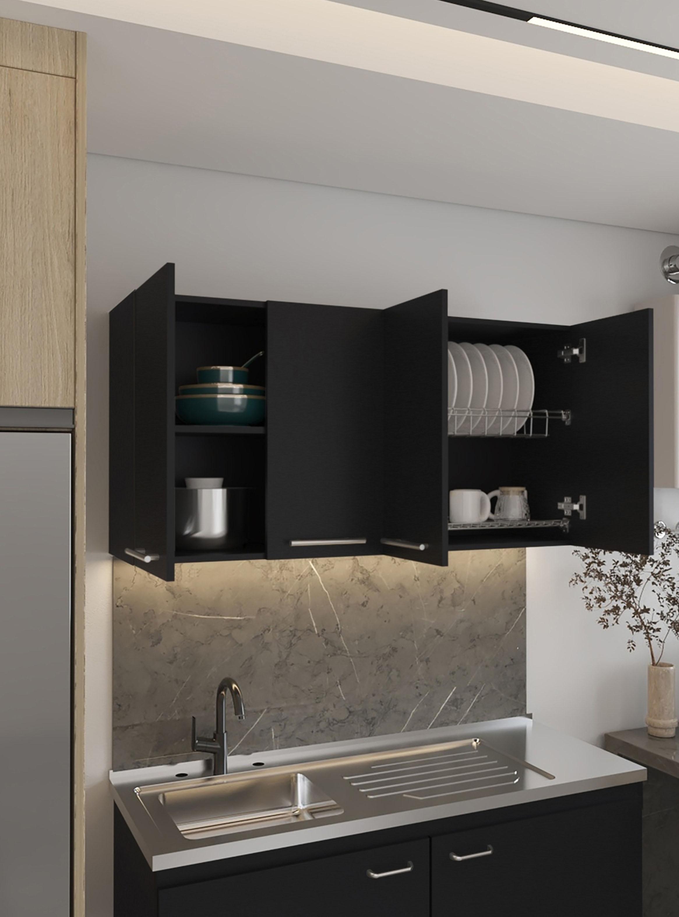 Mueble Superior de Cocina 120 Bazagli 4 Puertas 60x120x33.5 cm-4