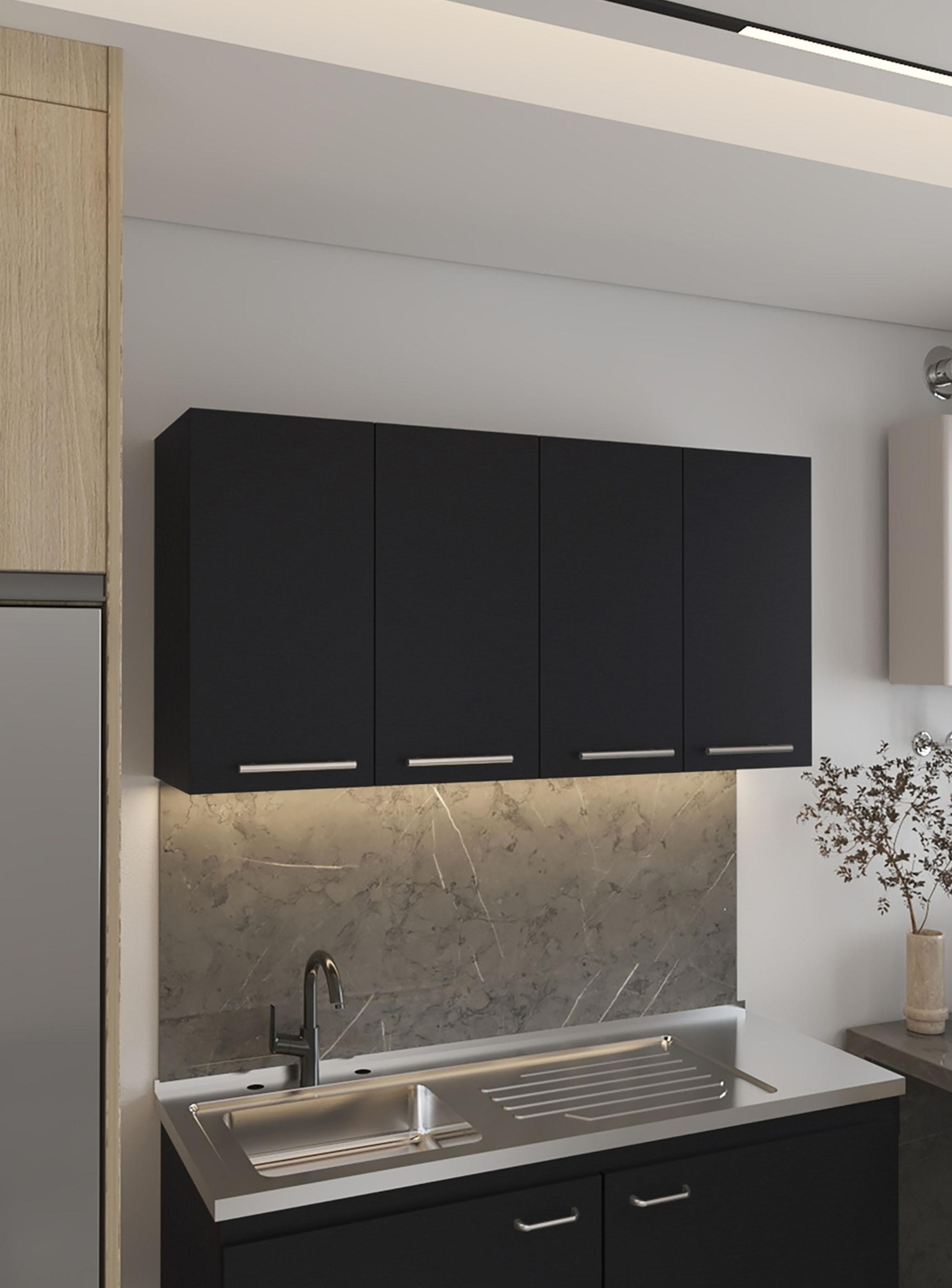 Mueble Superior de Cocina 120 Bazagli 4 Puertas 60x120x33.5 cm-5