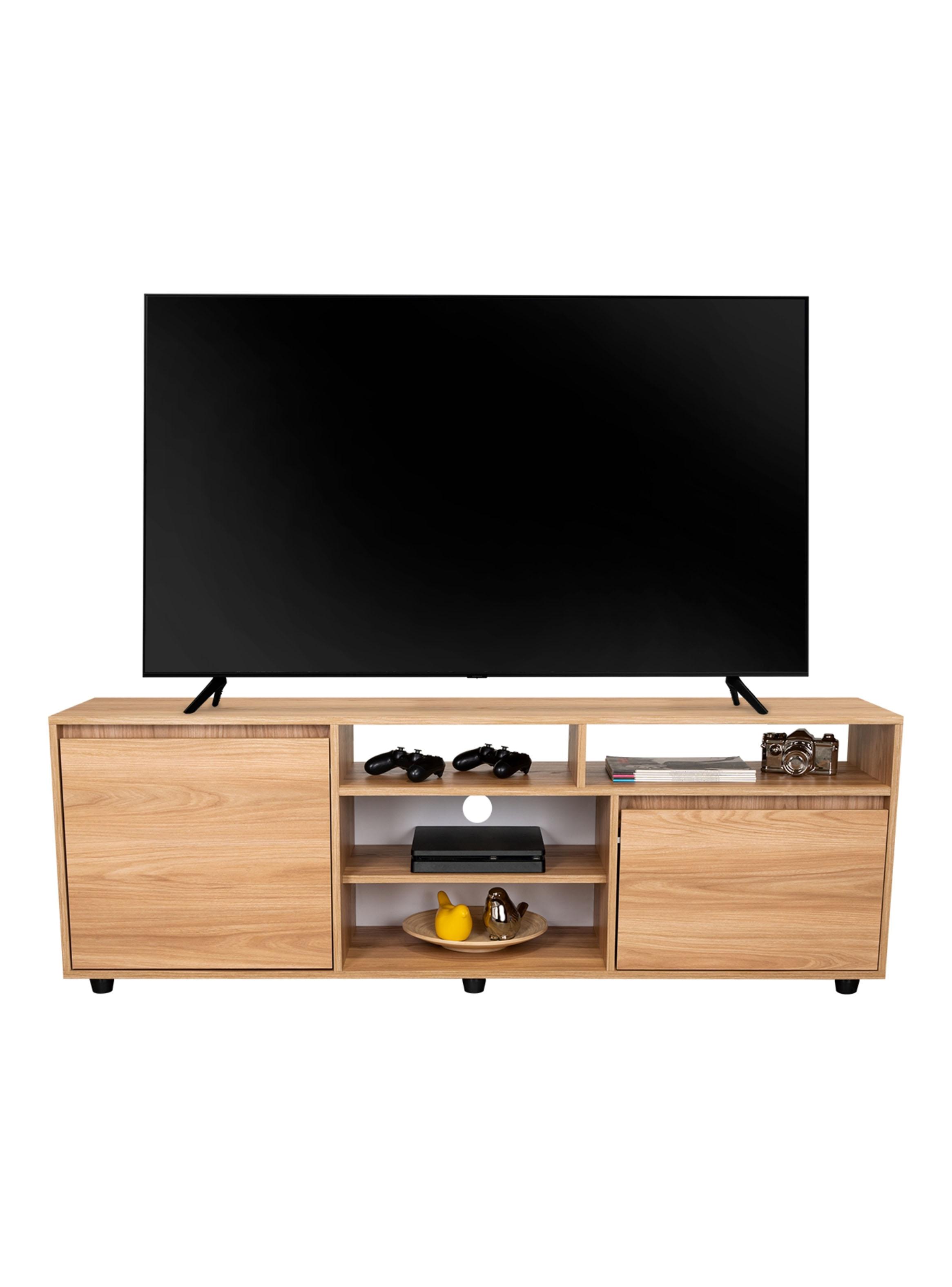 Rack TV 70'' Pino 2 Puertas 55.0x160x35.2 cm-3