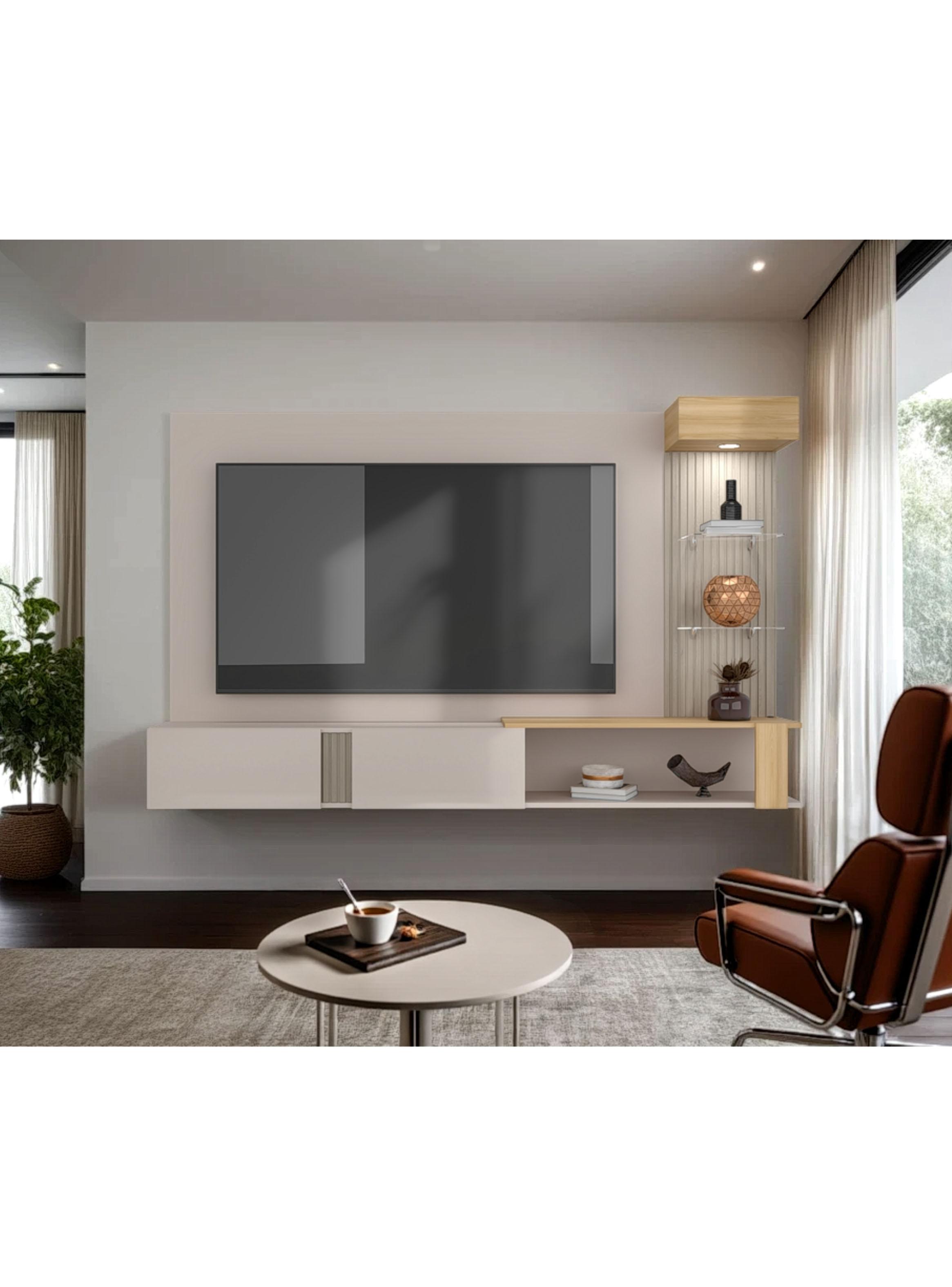Panel TV 70'' 2 Puertas Isolde 132.3x208.7x34.5 cm-4