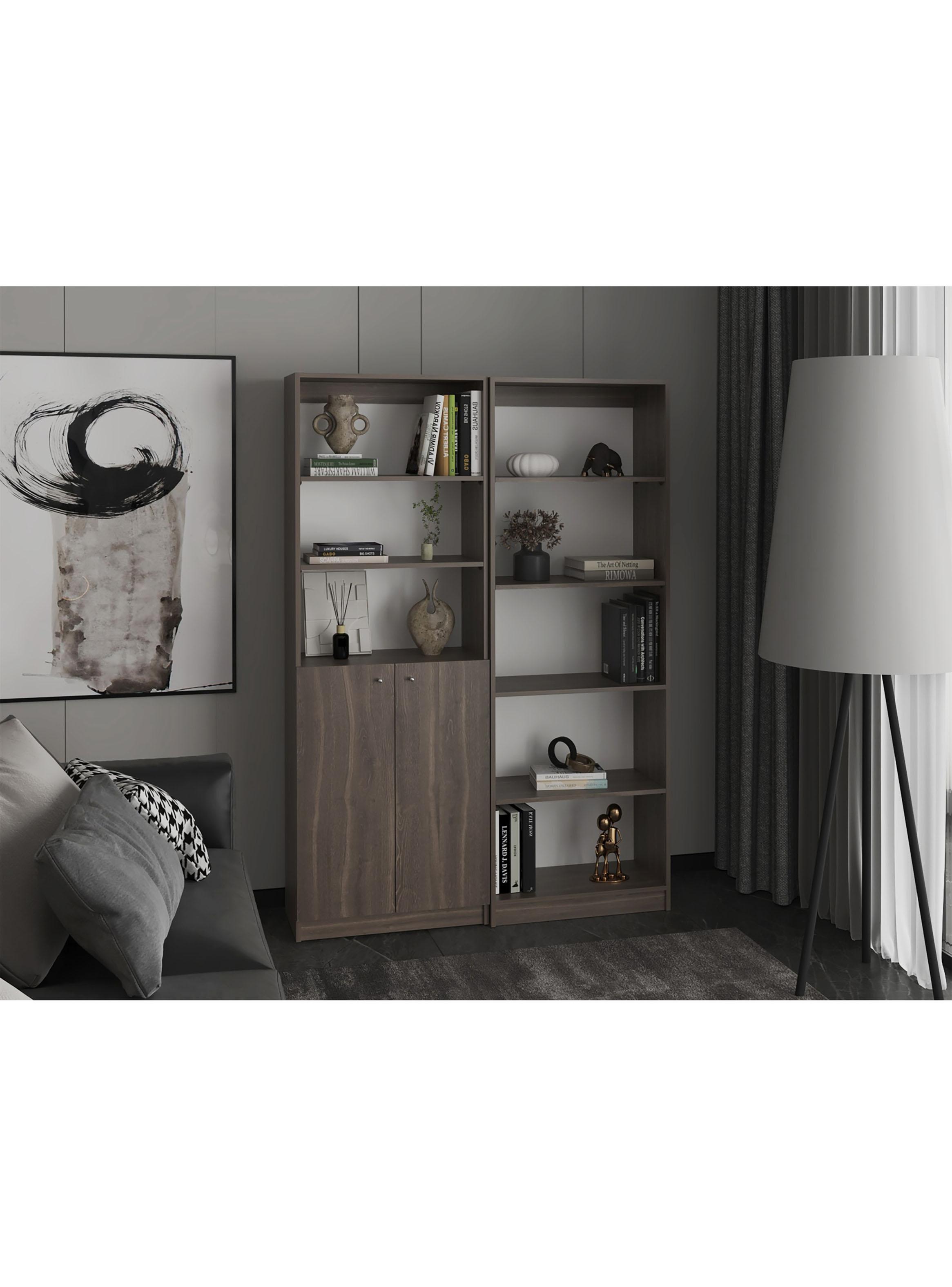 Set de 2 Estantes 10 Niveles 2 Puertas Abatibles Home E-4