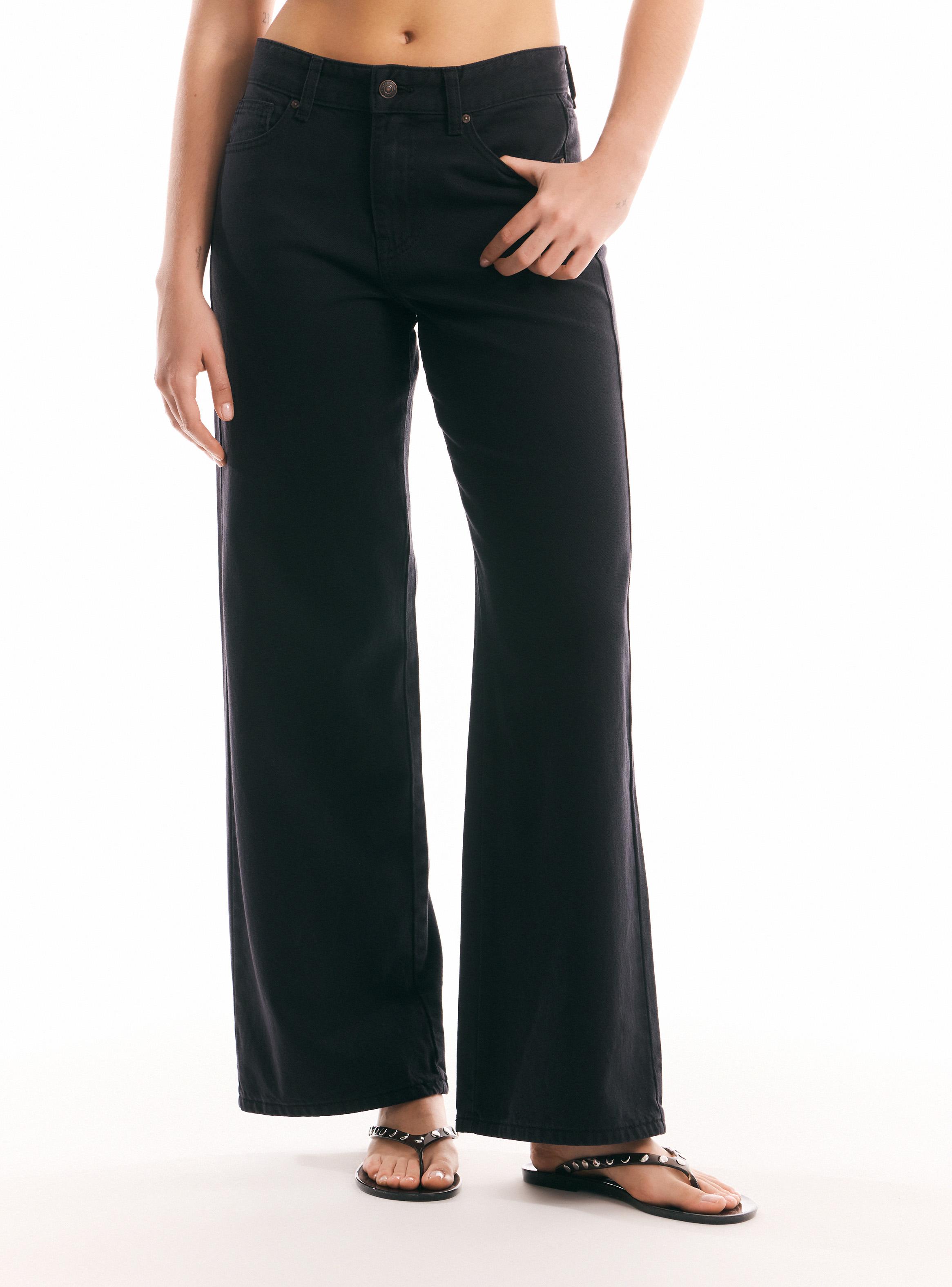 Jeans Básico Wide Leg-0