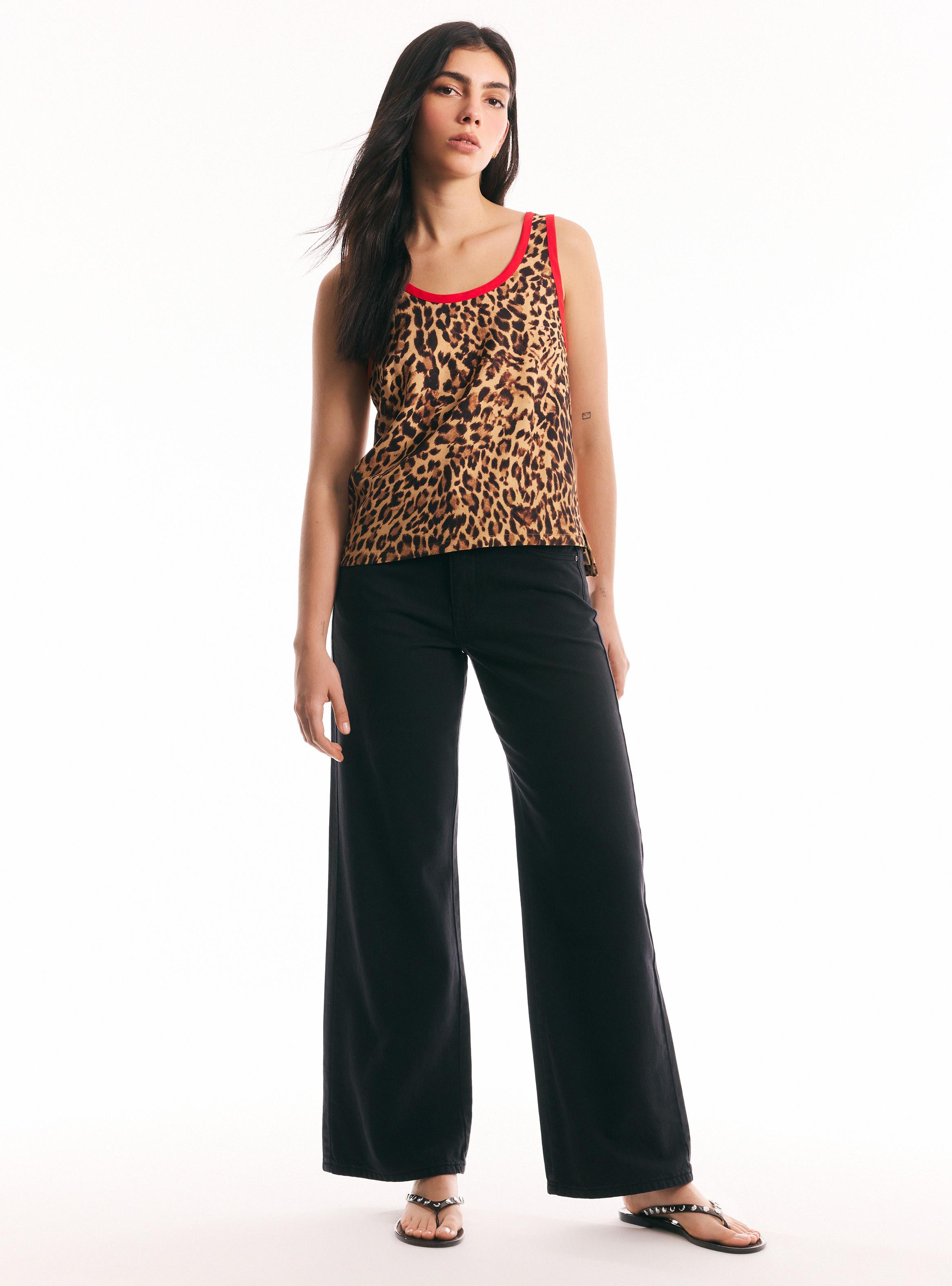 Jeans Básico Wide Leg-4