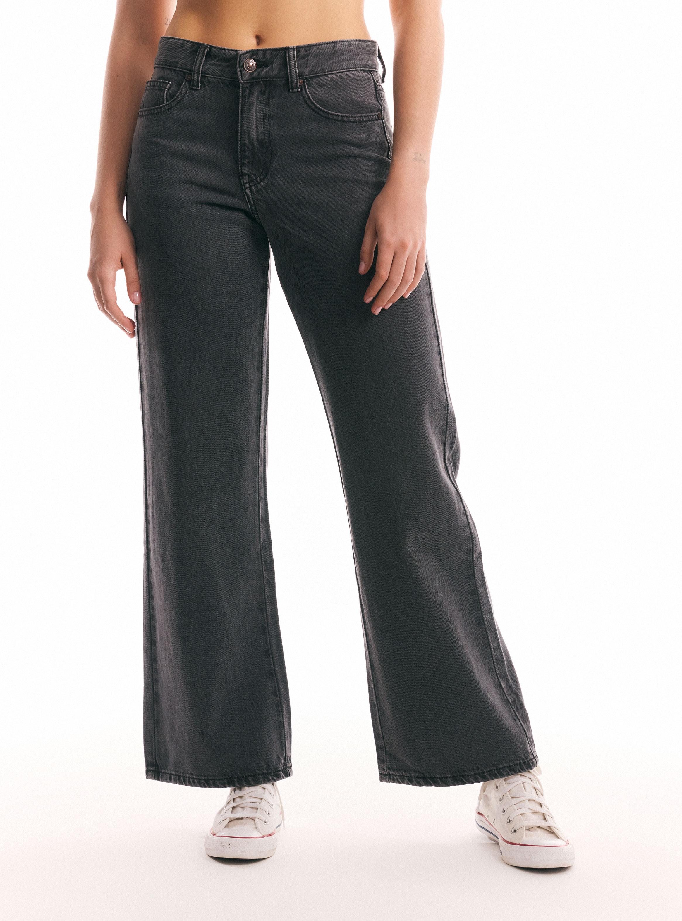 Jeans Básico Wide Leg-0