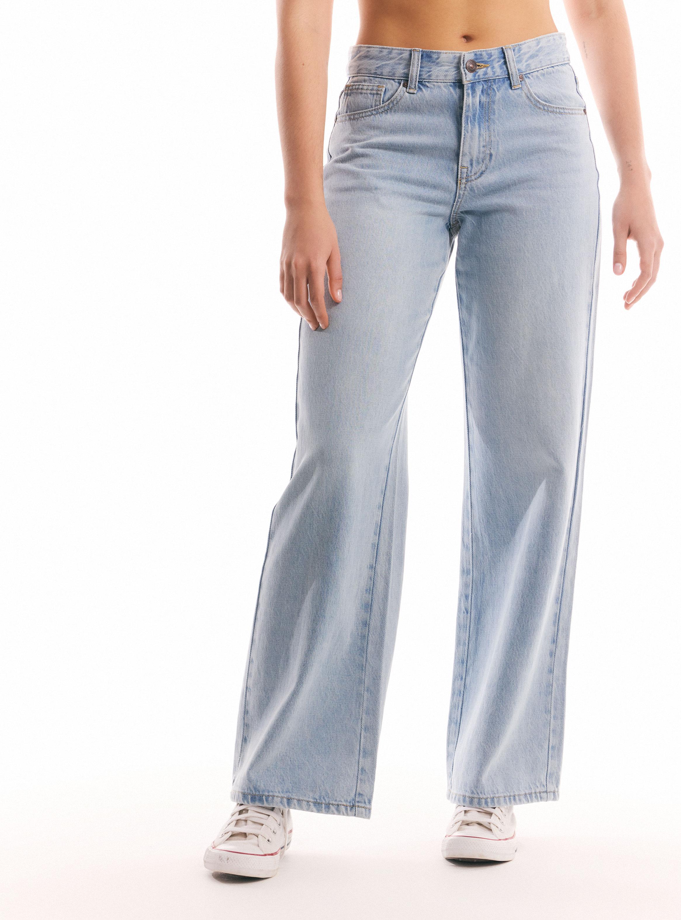 Jeans Básico Wide Leg-0