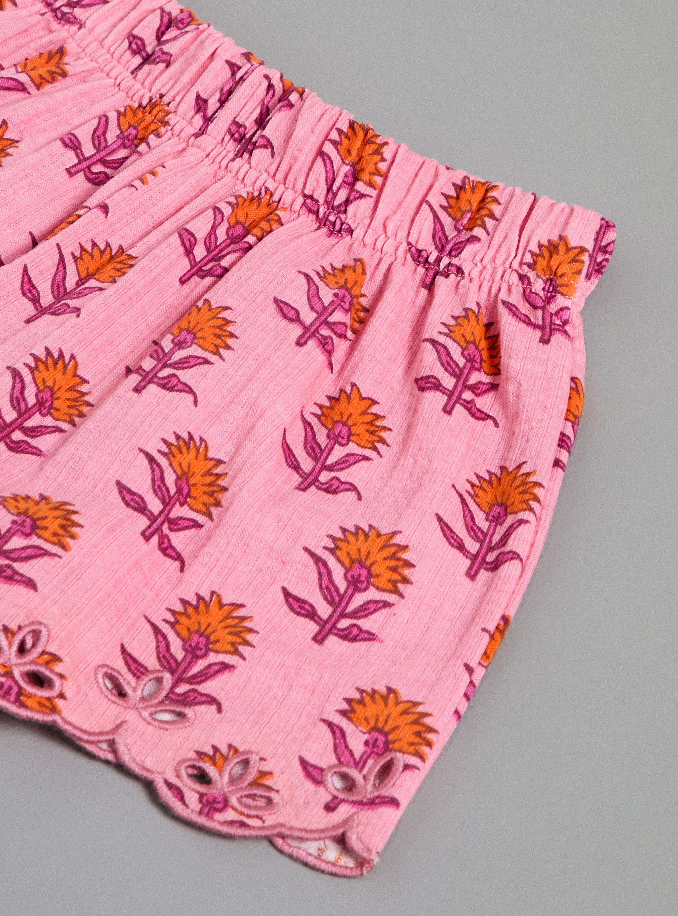 Short Full Estampado Elasticado Looks Broderie-3