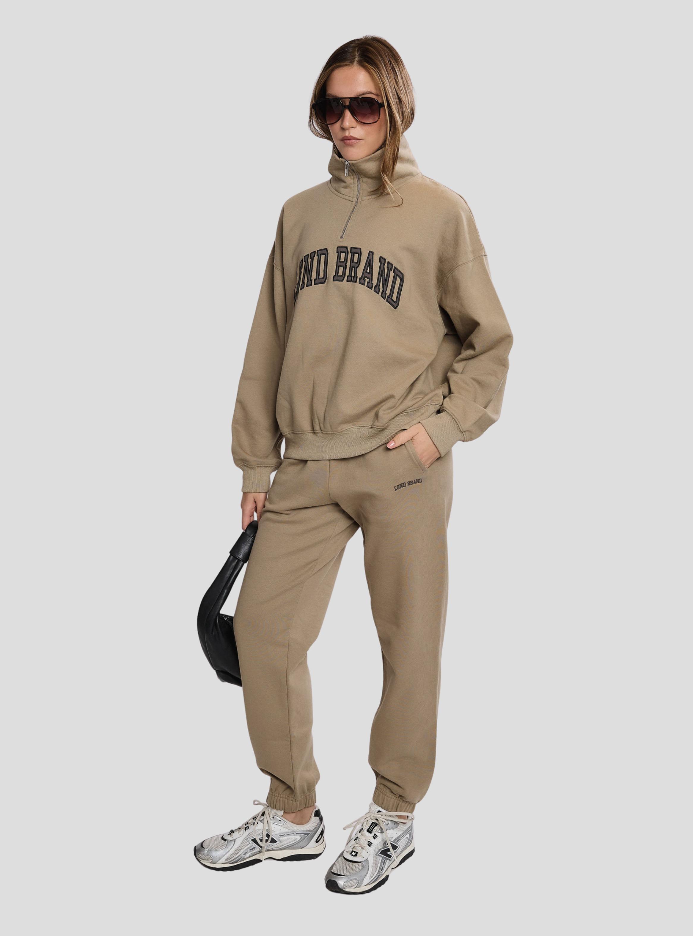 Pantalón de Buzo Cuffed Light Taupe-2