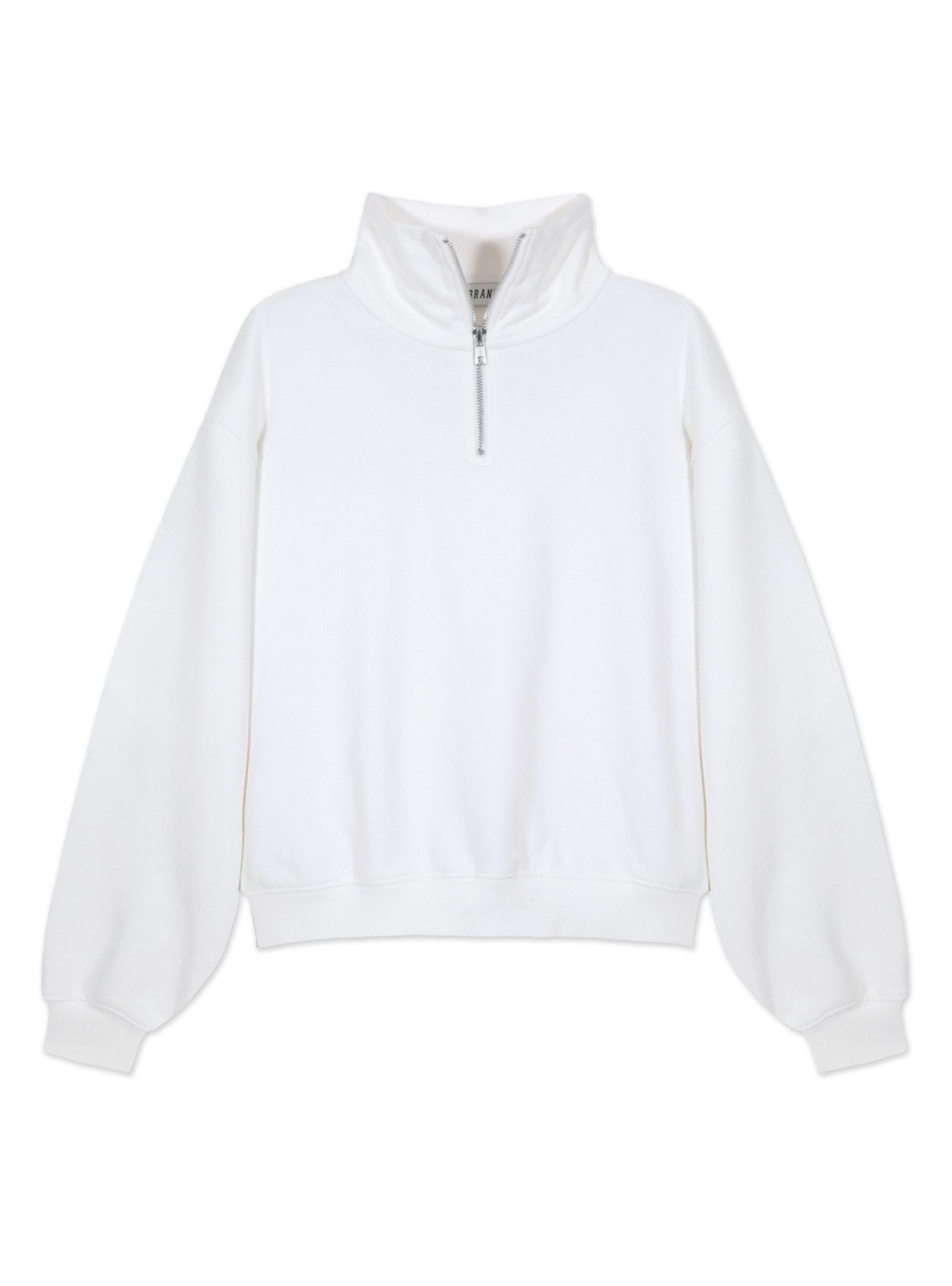 Polerón Blanca Cruda con Cuello Alto Lb-2
