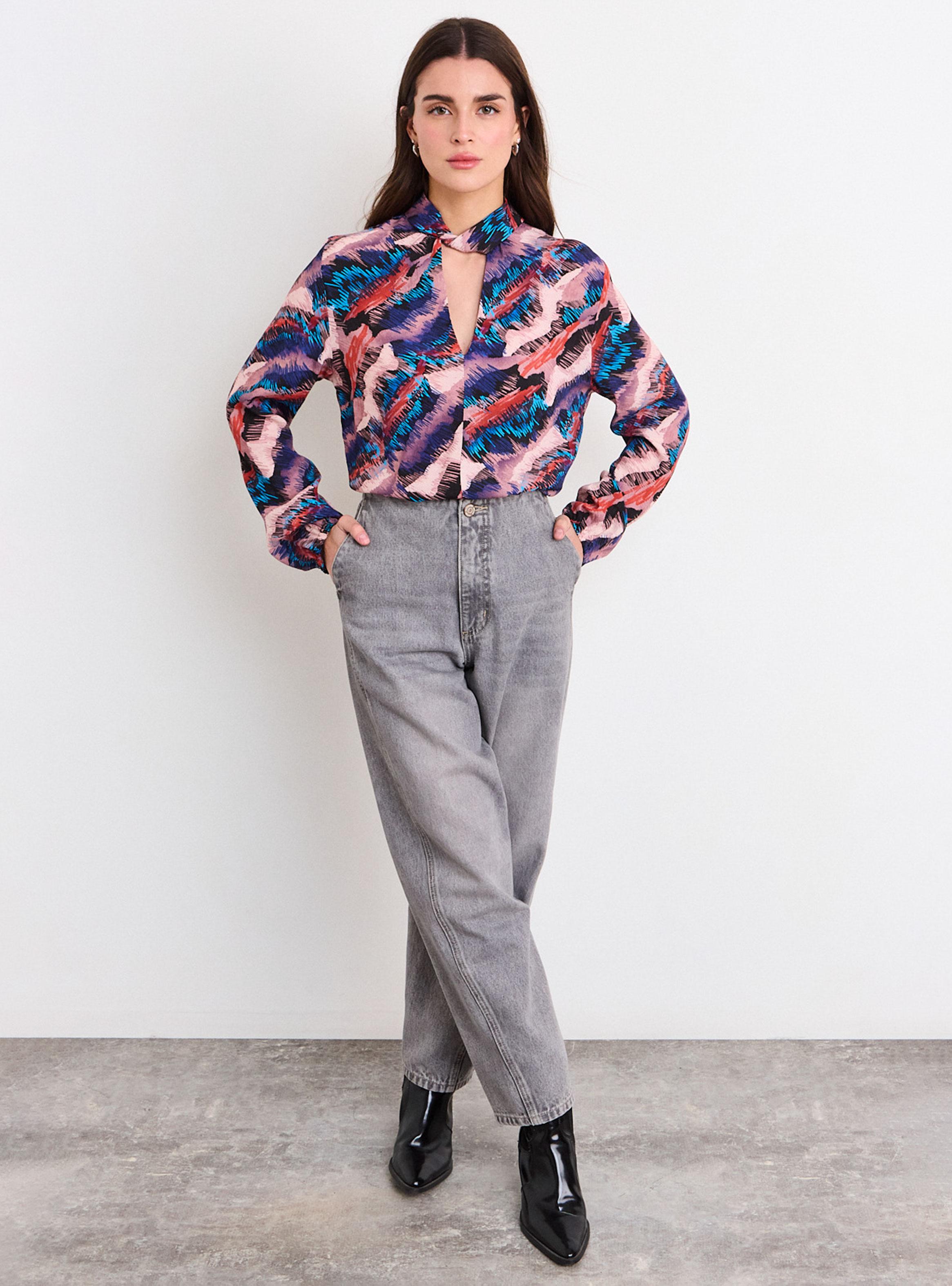 Blusa Fantasía Manga Larga Viscosa-3