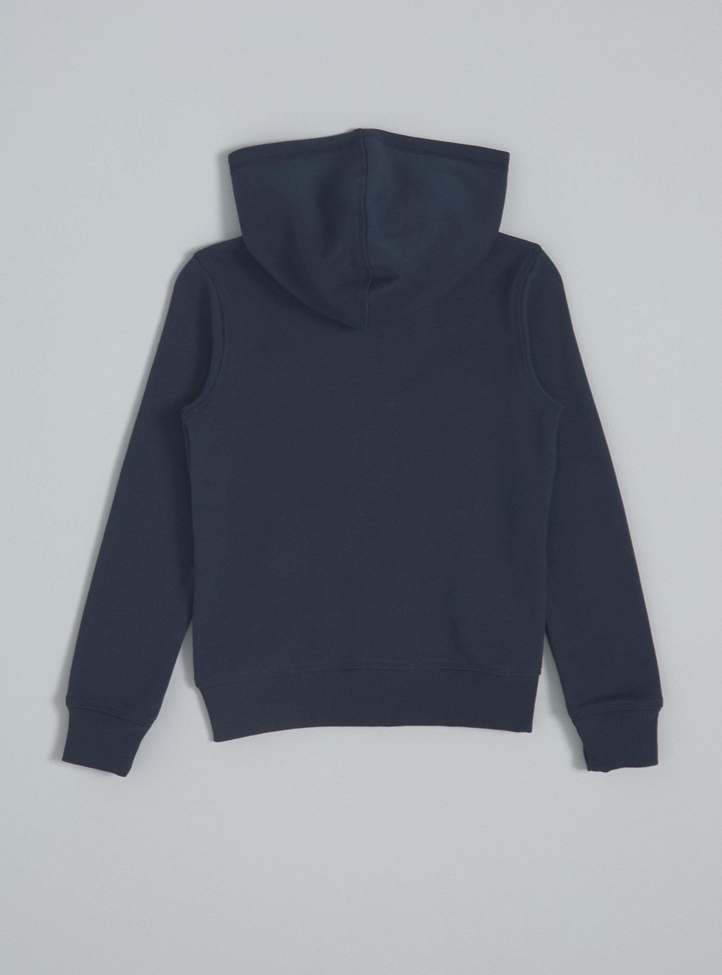 Polerón con Cierre y Gorro Azul Marino Niña Tallas 6-8-10-2