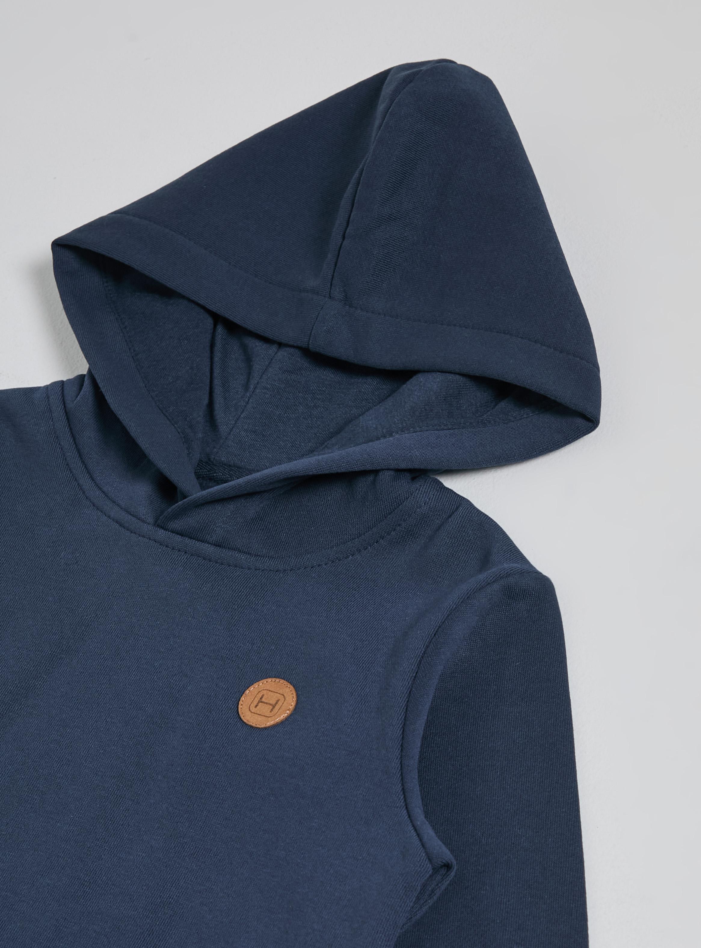 Polerón Bolsillo y Gorro Azul Marino Niña Tallas 6-8-10-3