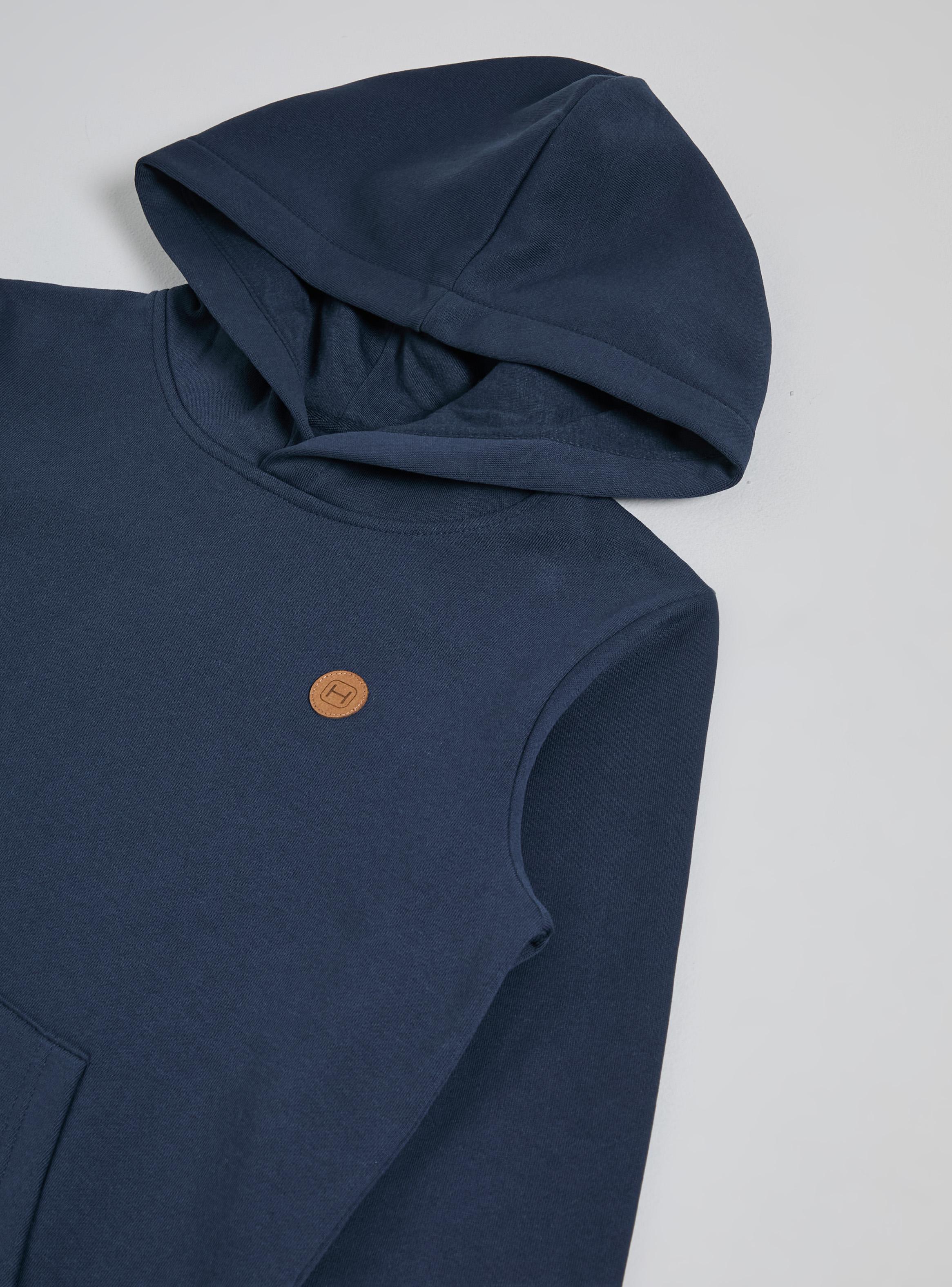 Polerón Bolsillo y Gorro Azul Marino Niña Tallas 12-14-16-3