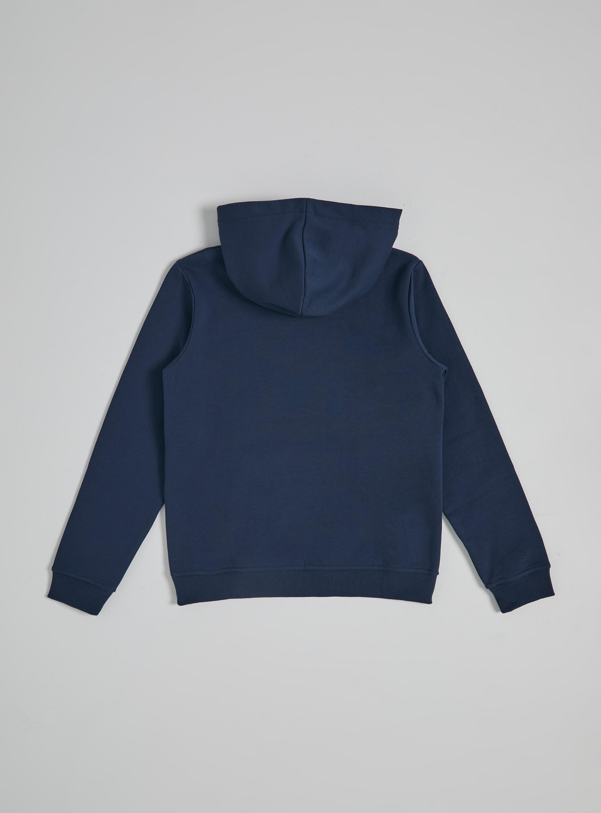 Polerón con Bolsillo y Gorro Azul Marino Niña Tallas S-M-L-2