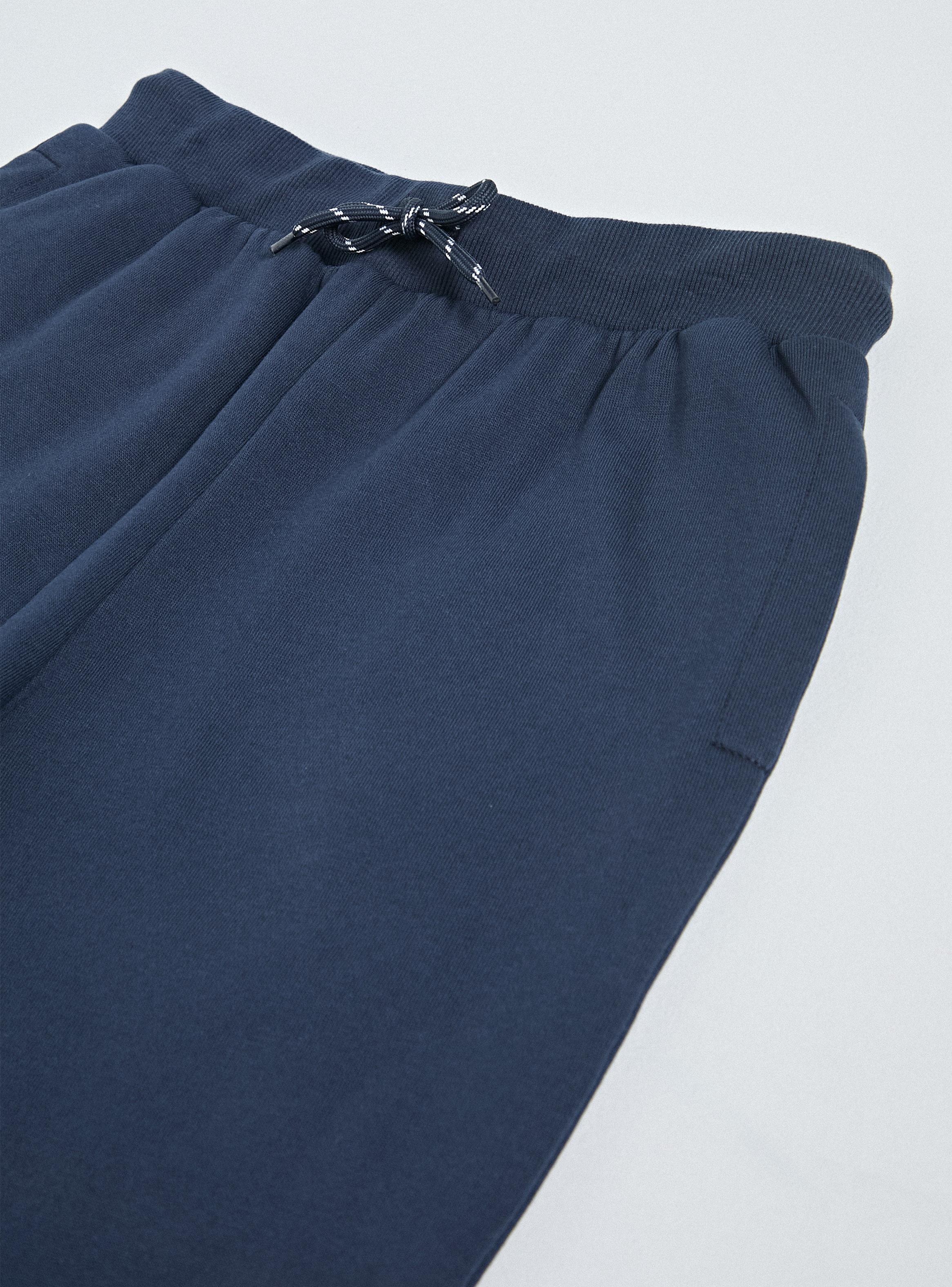 Pantalón Buzo Niño Azul Marino Tallas S-M-L-Xl-2