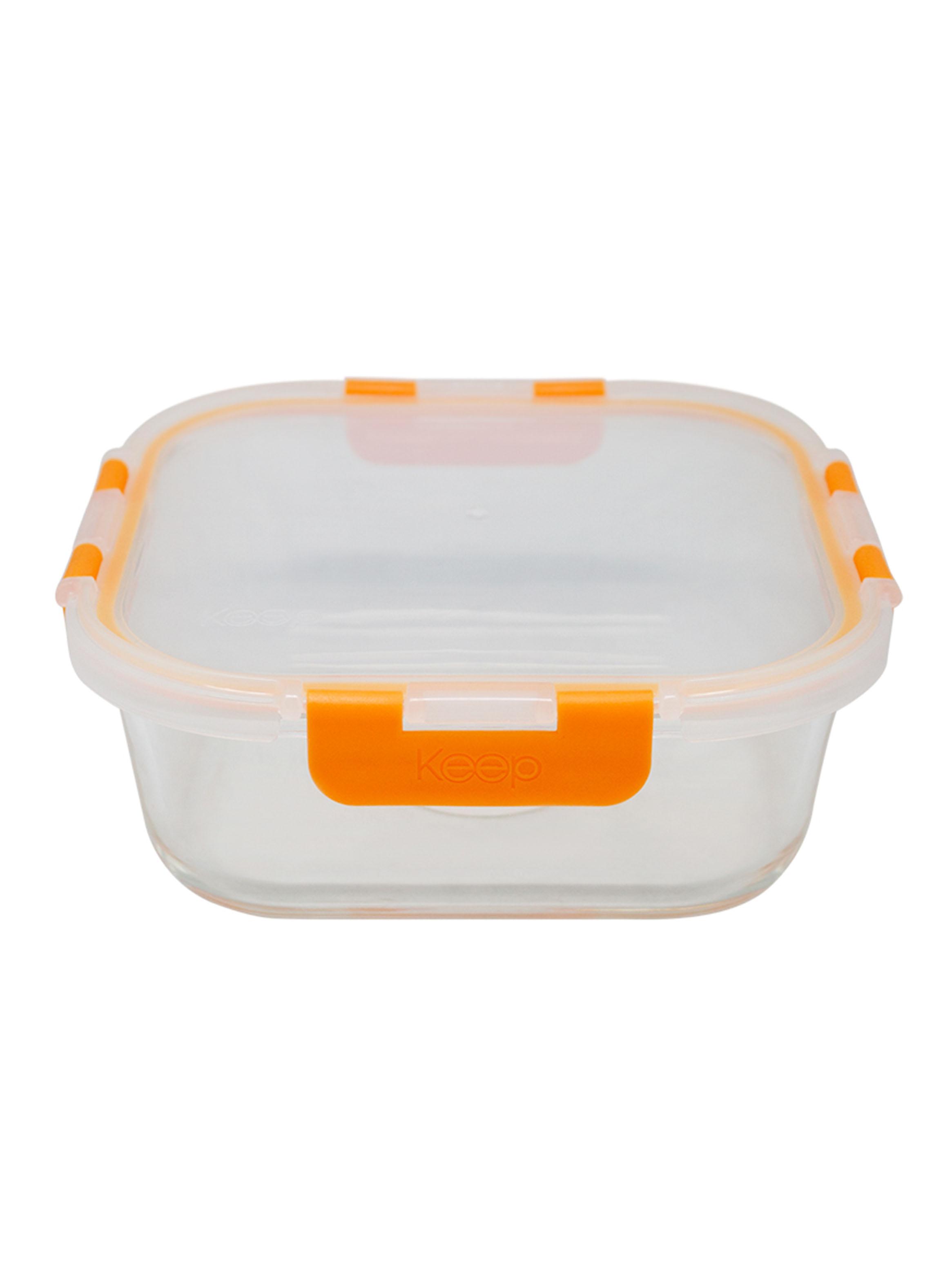 Hermético Vidrio Cuadrado 520 ml-0