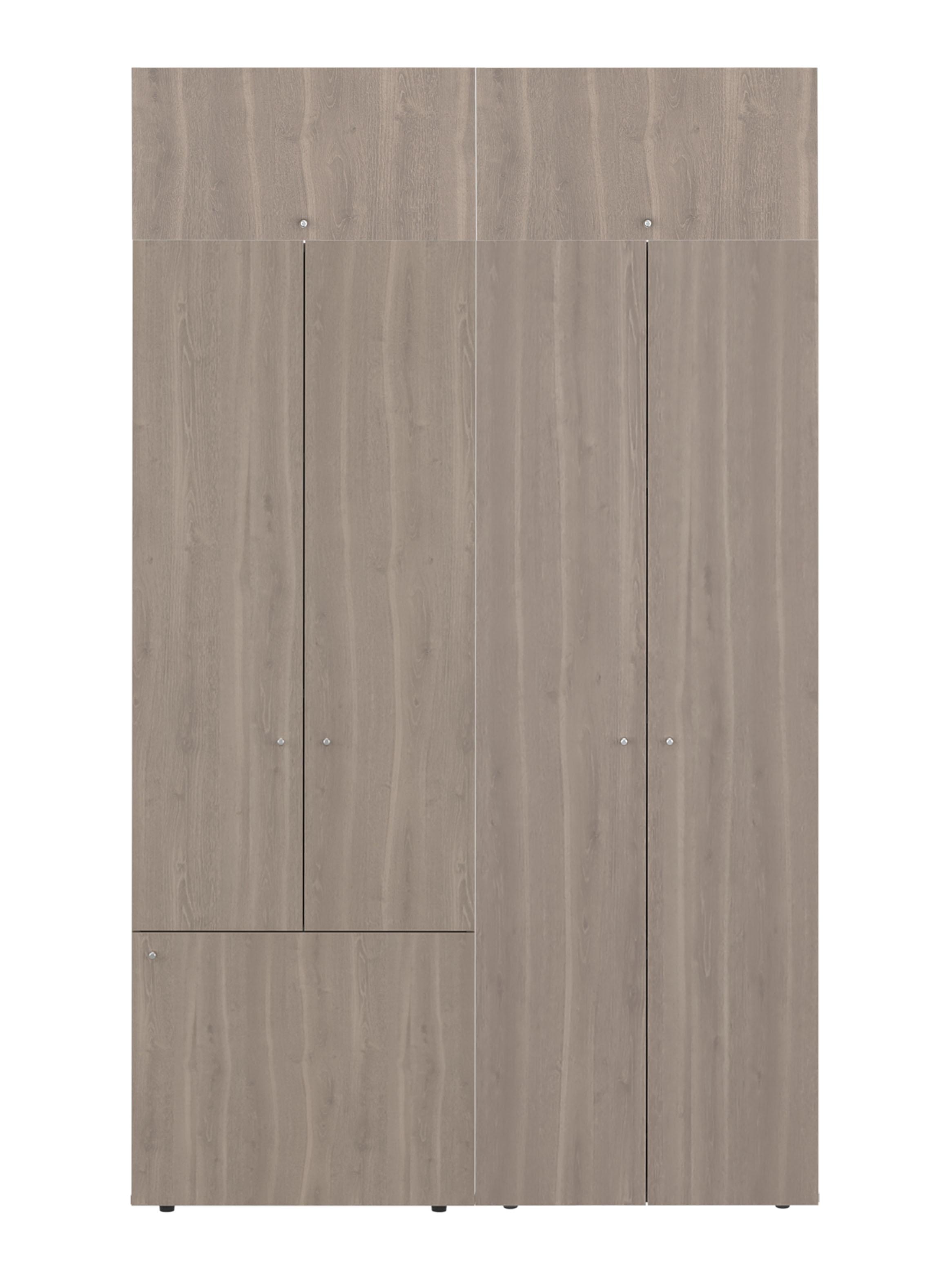 Combo Clóset 7 Puertas con Colgador + Módulo Superior 200x120x40.2 cm Bardolino-0