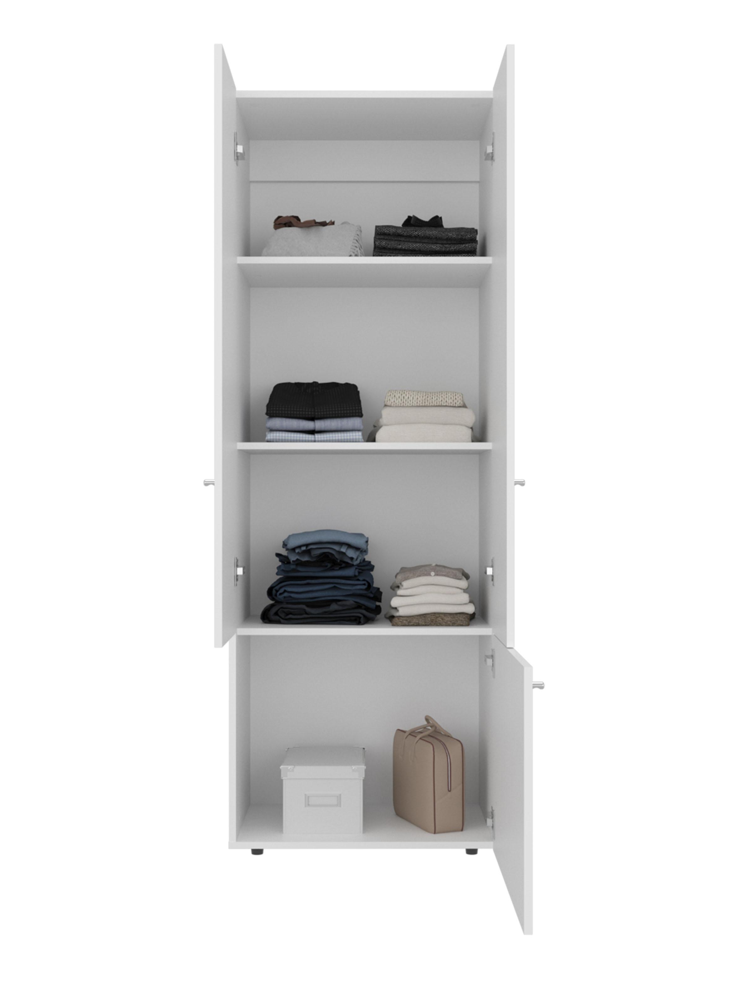Combo Clóset 7 Puertas + Módulo Superior 200x120x40.2 cm Blanco-2
