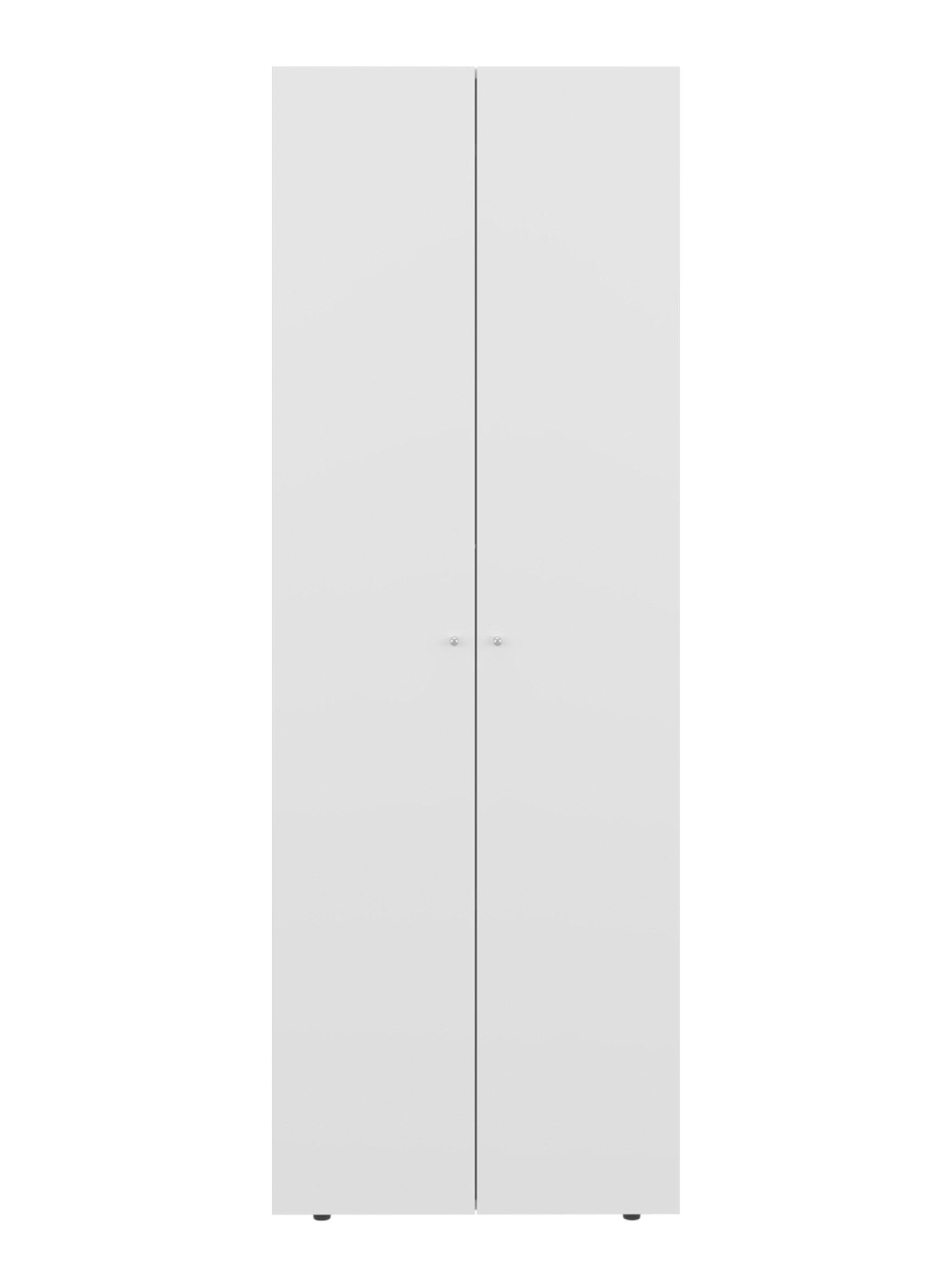Combo Clóset 3 Puertas con Colgador + Módulo Superior 200x60x40.2 cm Blanco-0