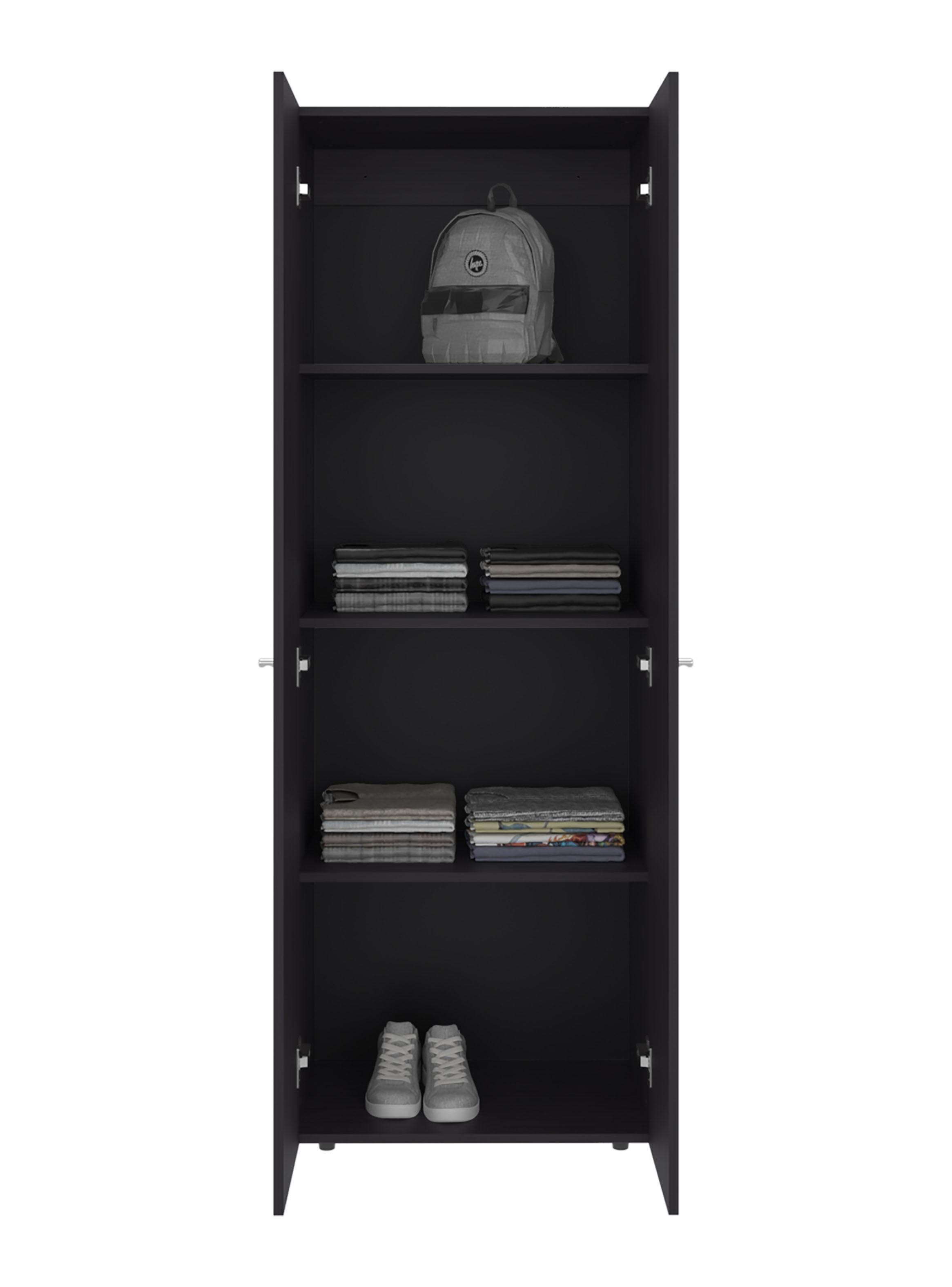 Combo Clóset 3 Puertas + Módulo Superior 200x60x40.2 cm Wengue-3