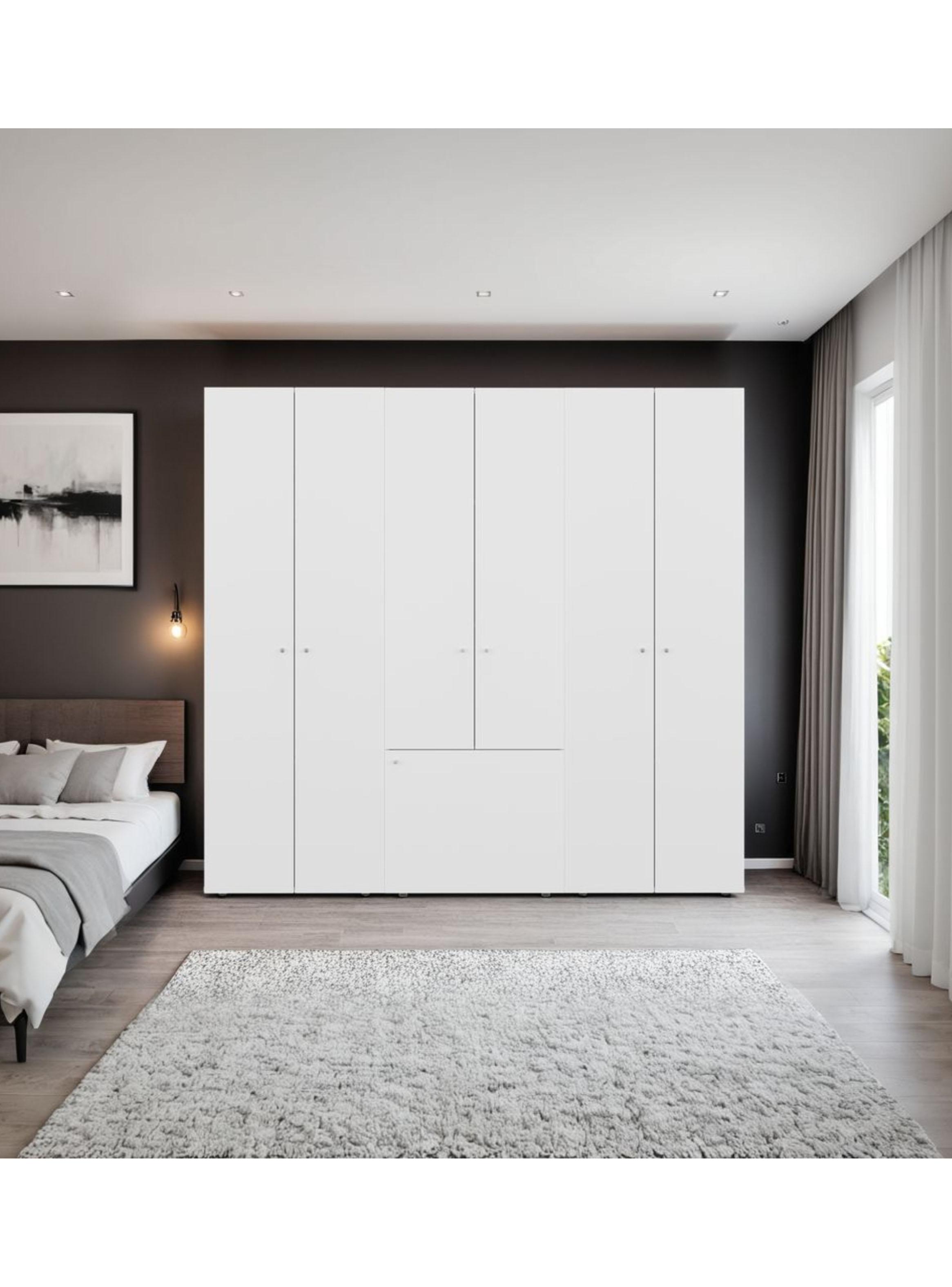 Combo Clóset 7 Puertas 170x180x40.2 cm Blanco-3