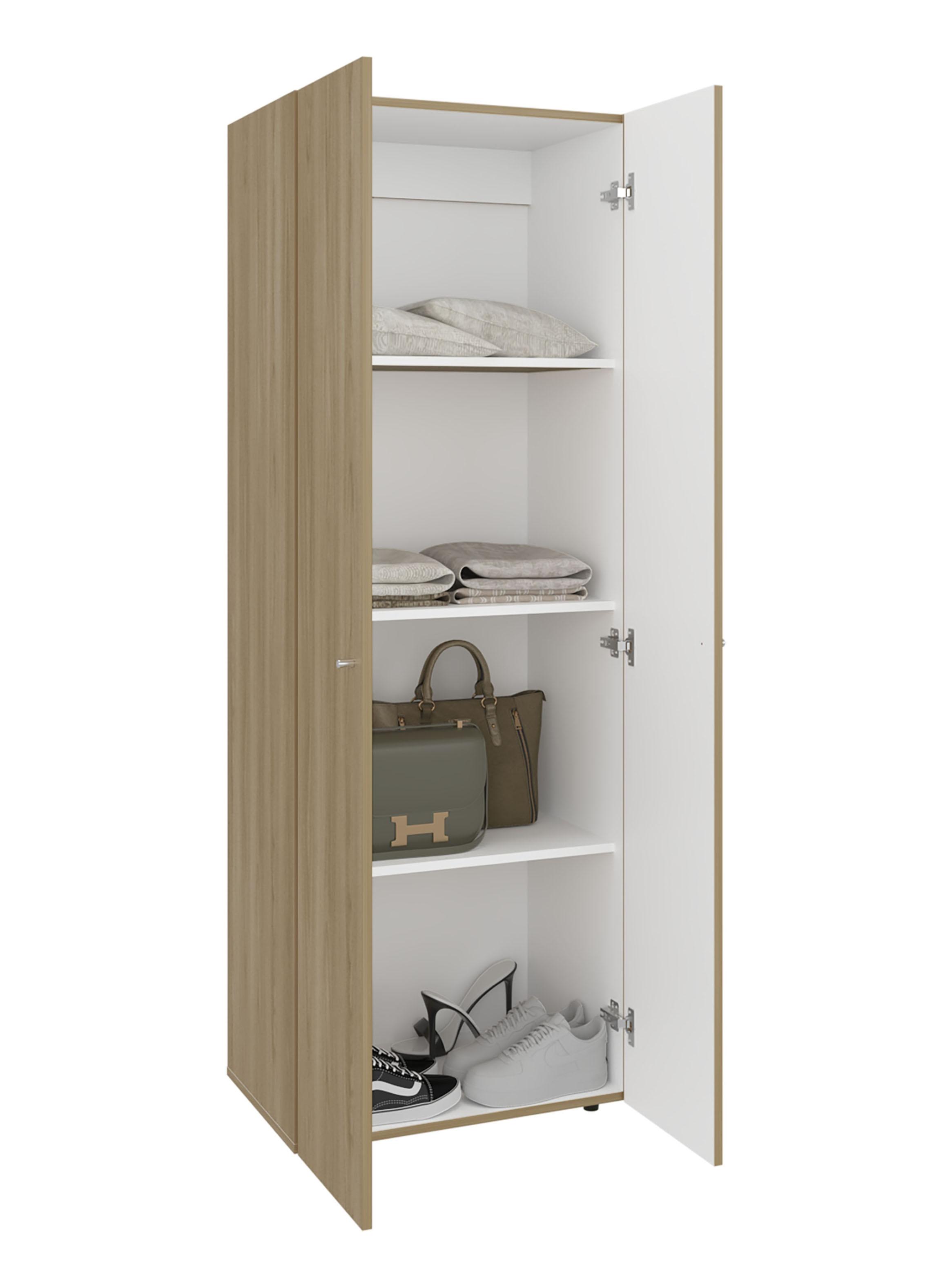 Combo Clóset 4 Puertas 170x120x40.2 cm Fresno Europeo-3
