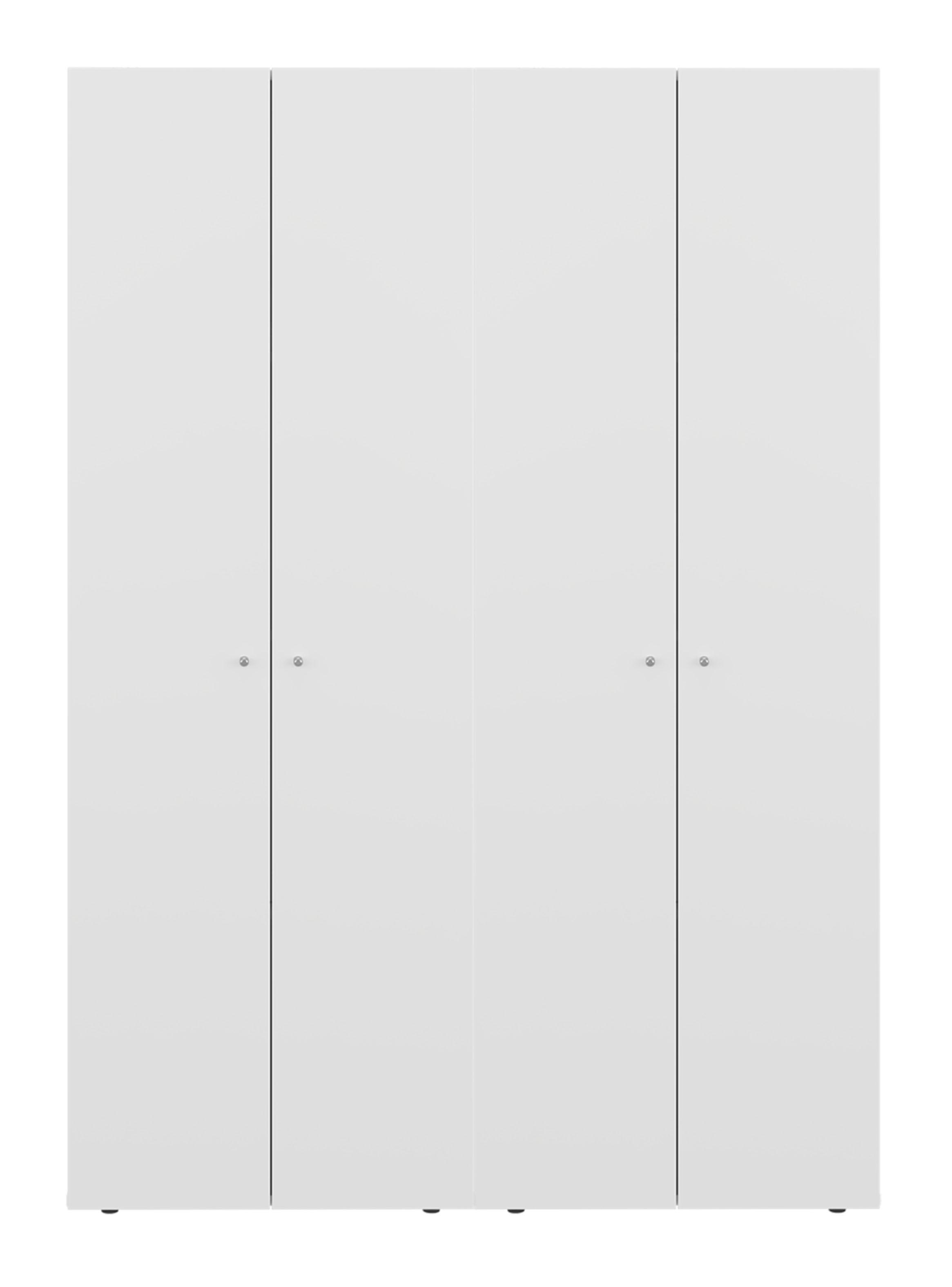 Combo Clóset 4 Puertas 170x120x40.2 cm Blanco-0