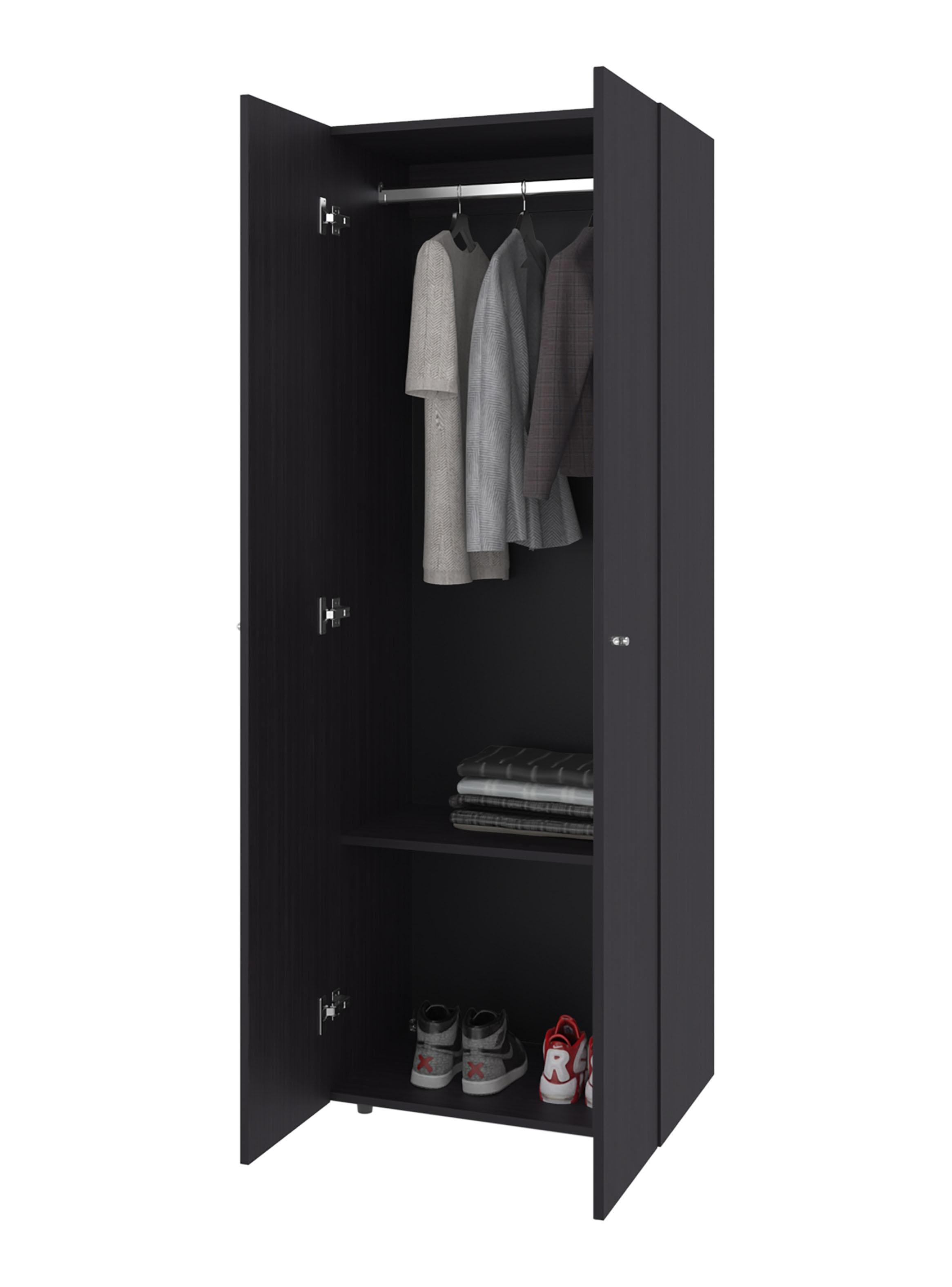 Combo Clóset 5 Puertas con Colgador 170x120x40.2 cm Wengue-3