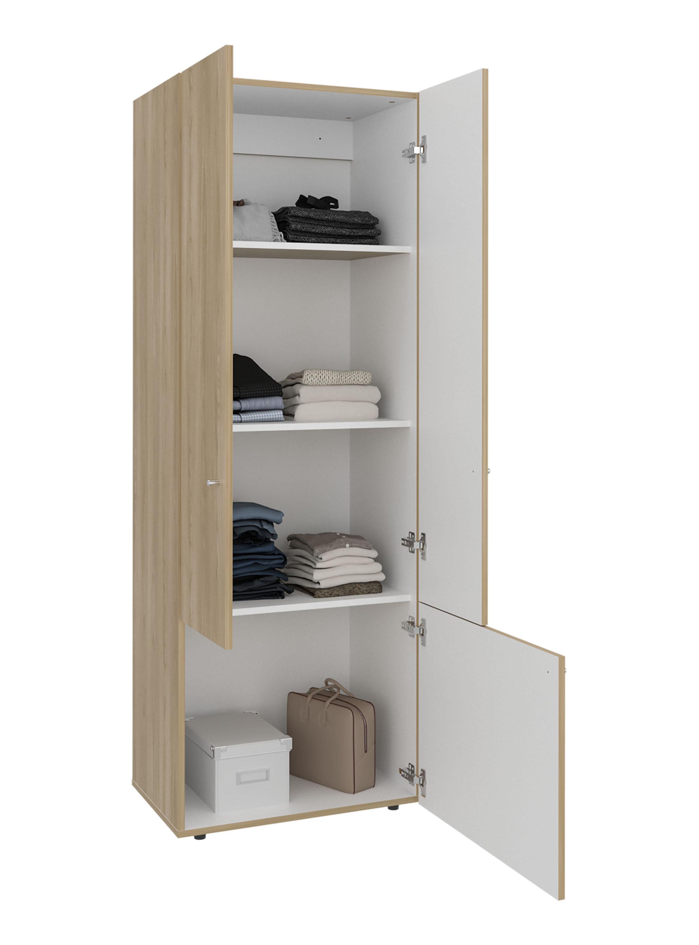 Combo Clóset 5 Puertas 170x120x40.2 cm Fresno Europeo-3