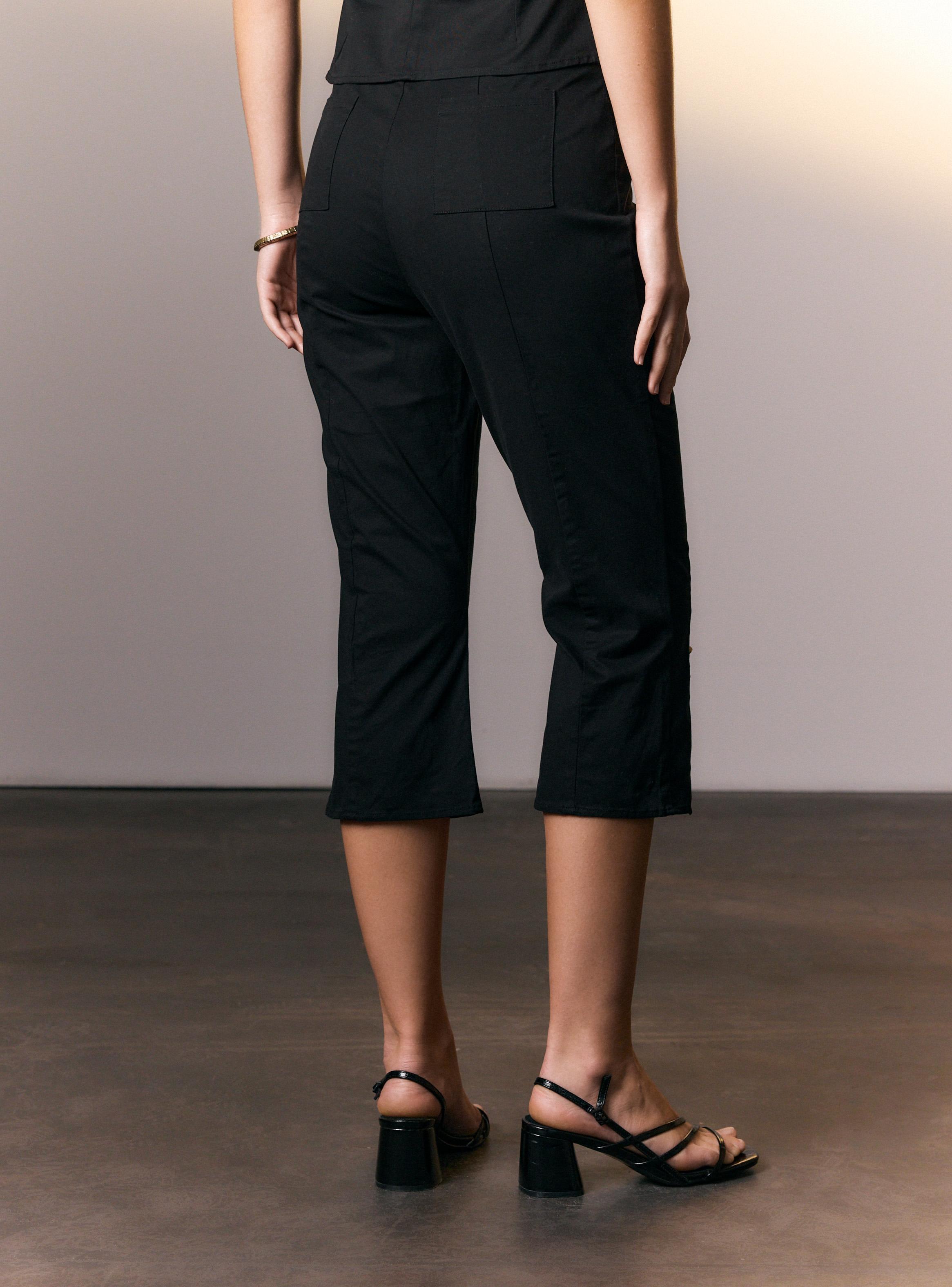 Pantalón Capri Botones Colaboración Antonia Fluxá-1