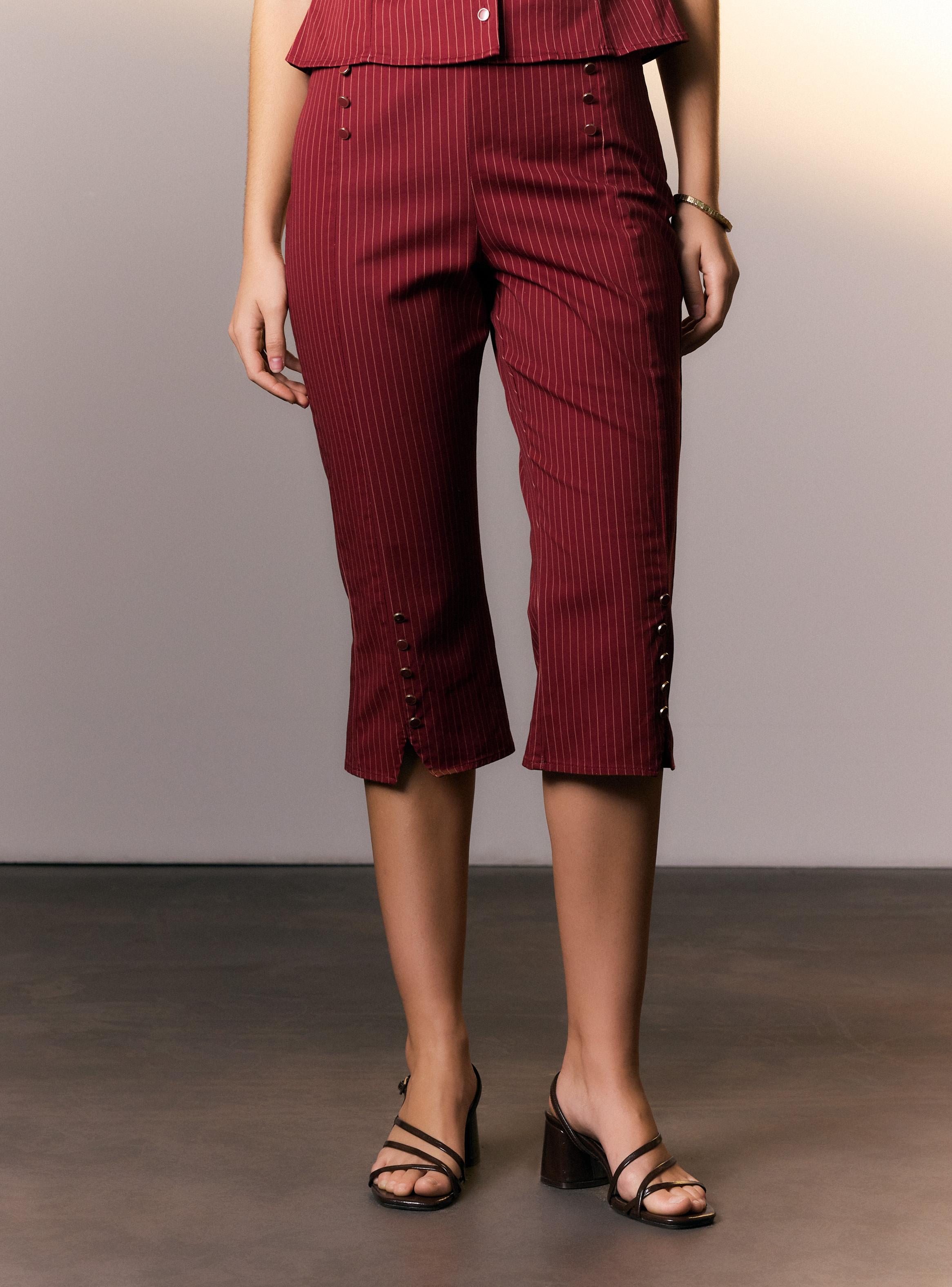 Pantalón Capri Botones Colaboración Antonia Fluxá-0