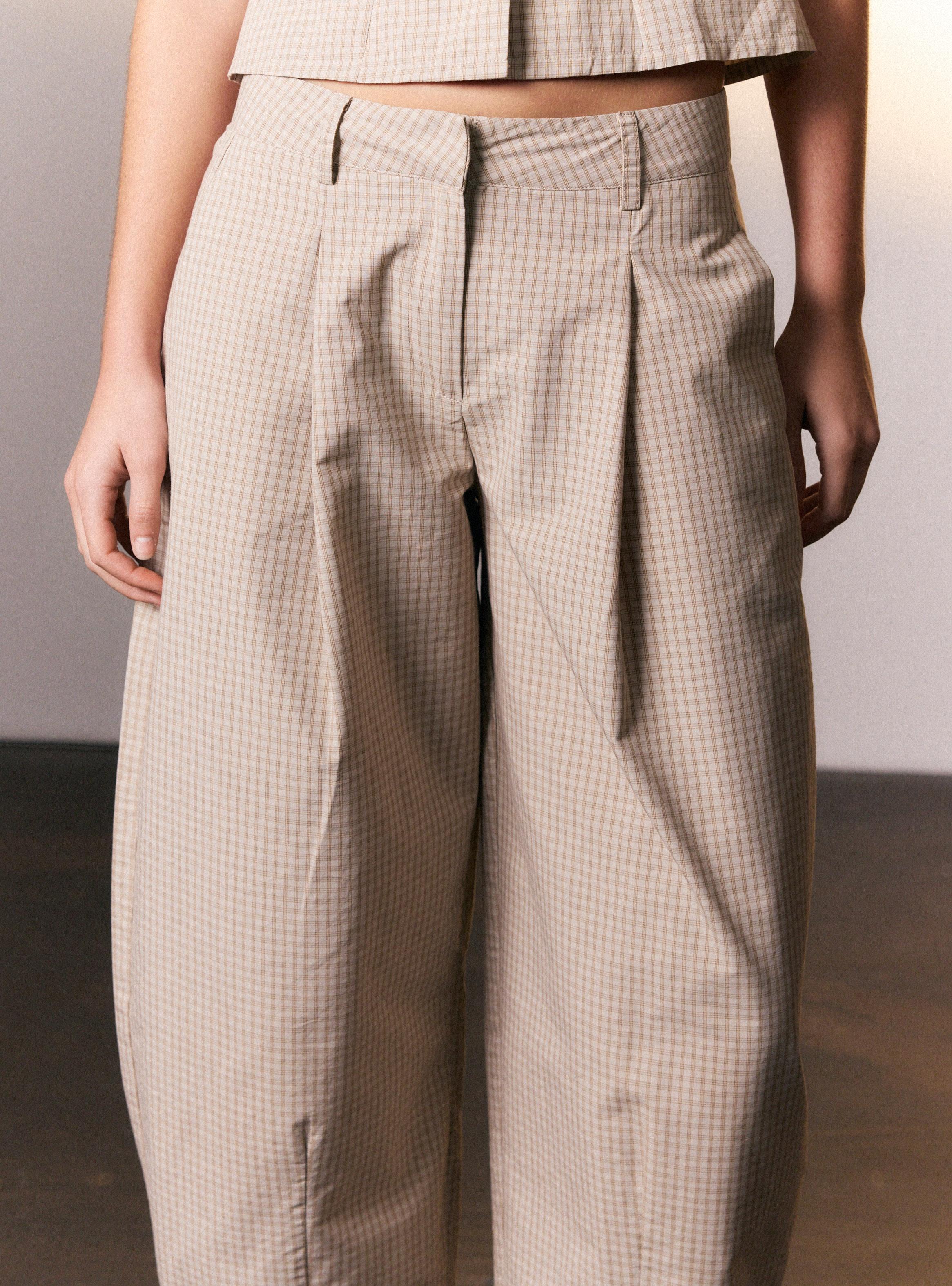 Pantalón Baggy Cuadros Colaboración Enilá-2
