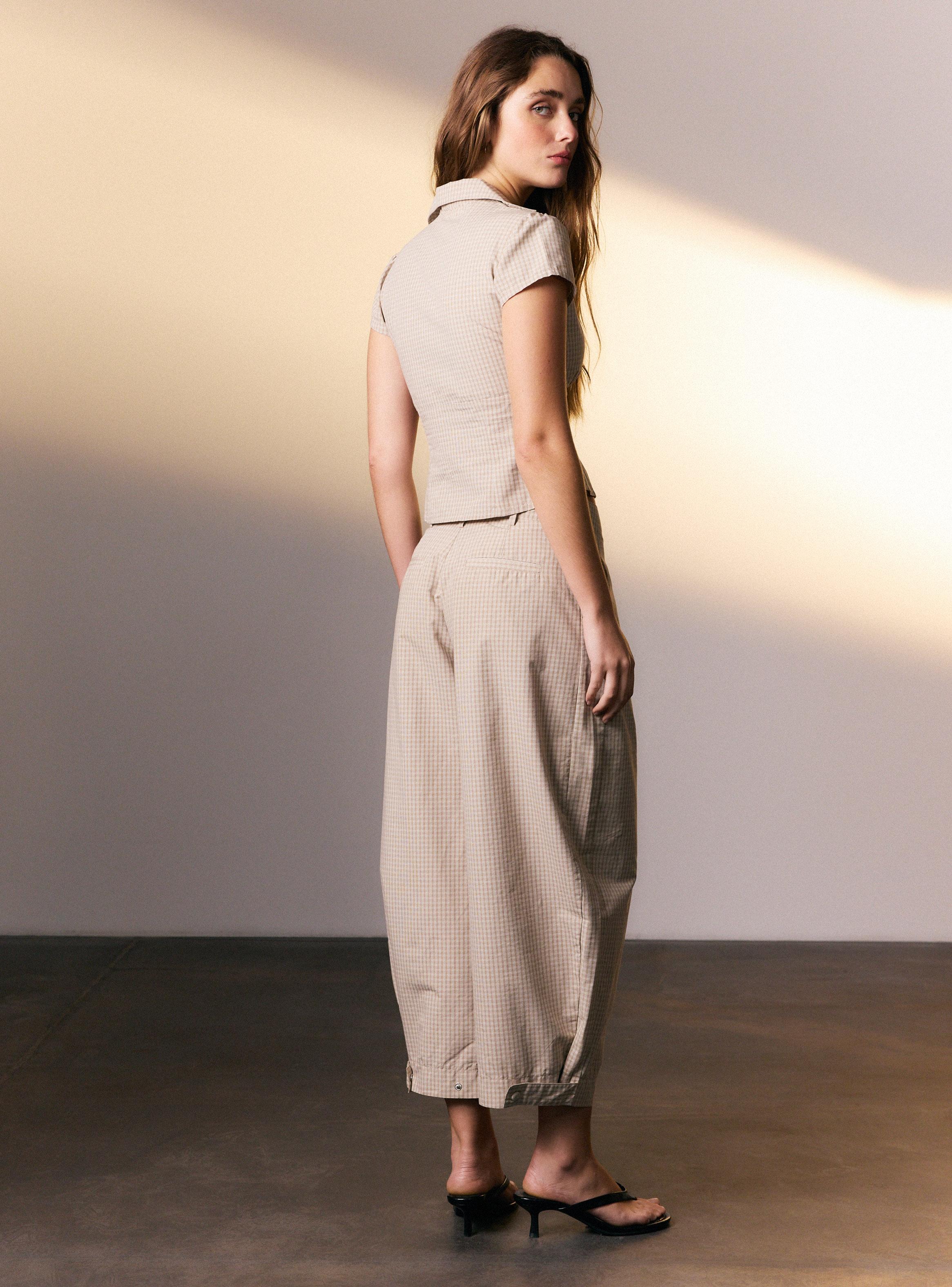 Pantalón Baggy Cuadros Colaboración Enilá-5