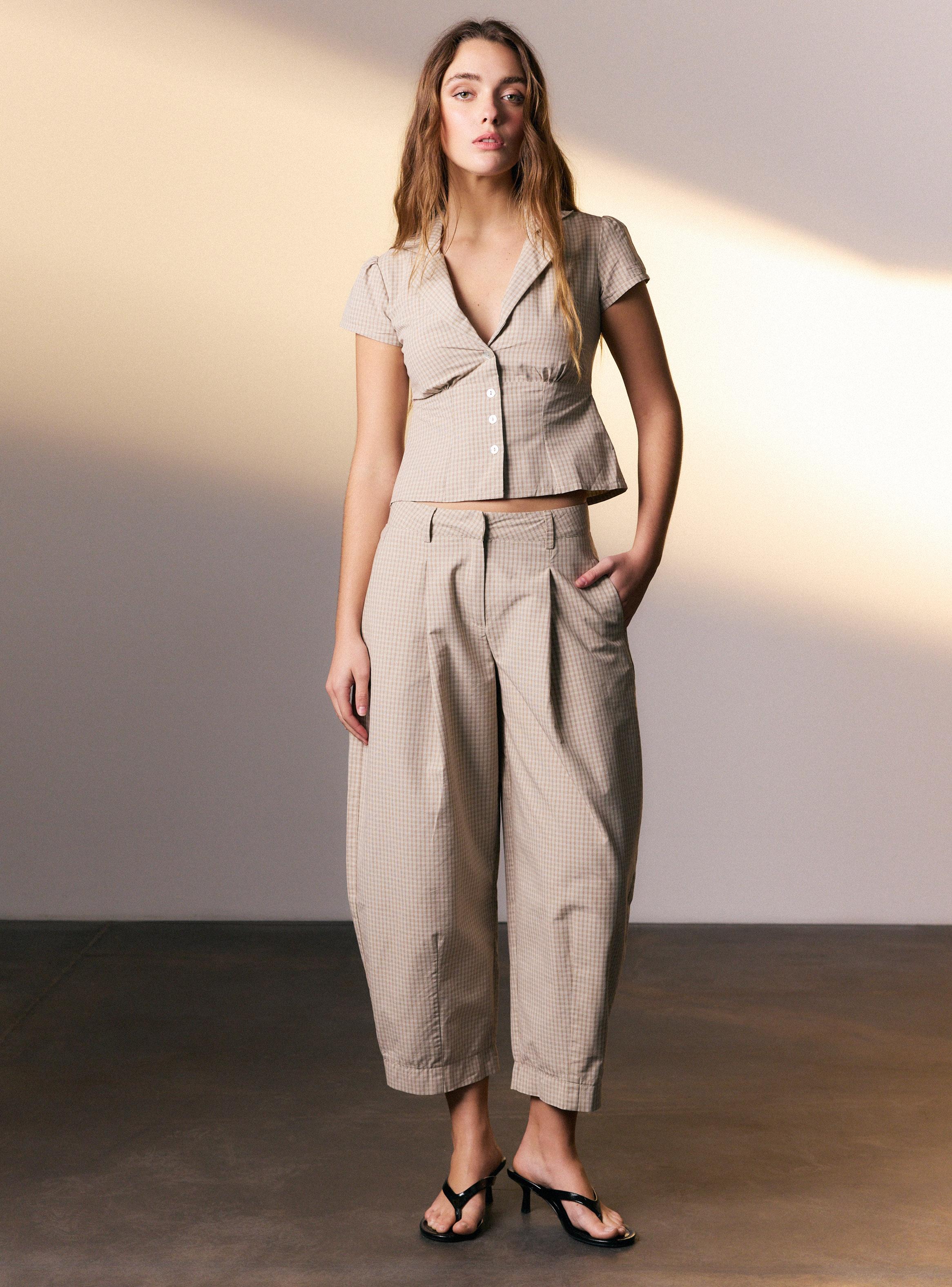 Pantalón Baggy Cuadros Colaboración Enilá-4