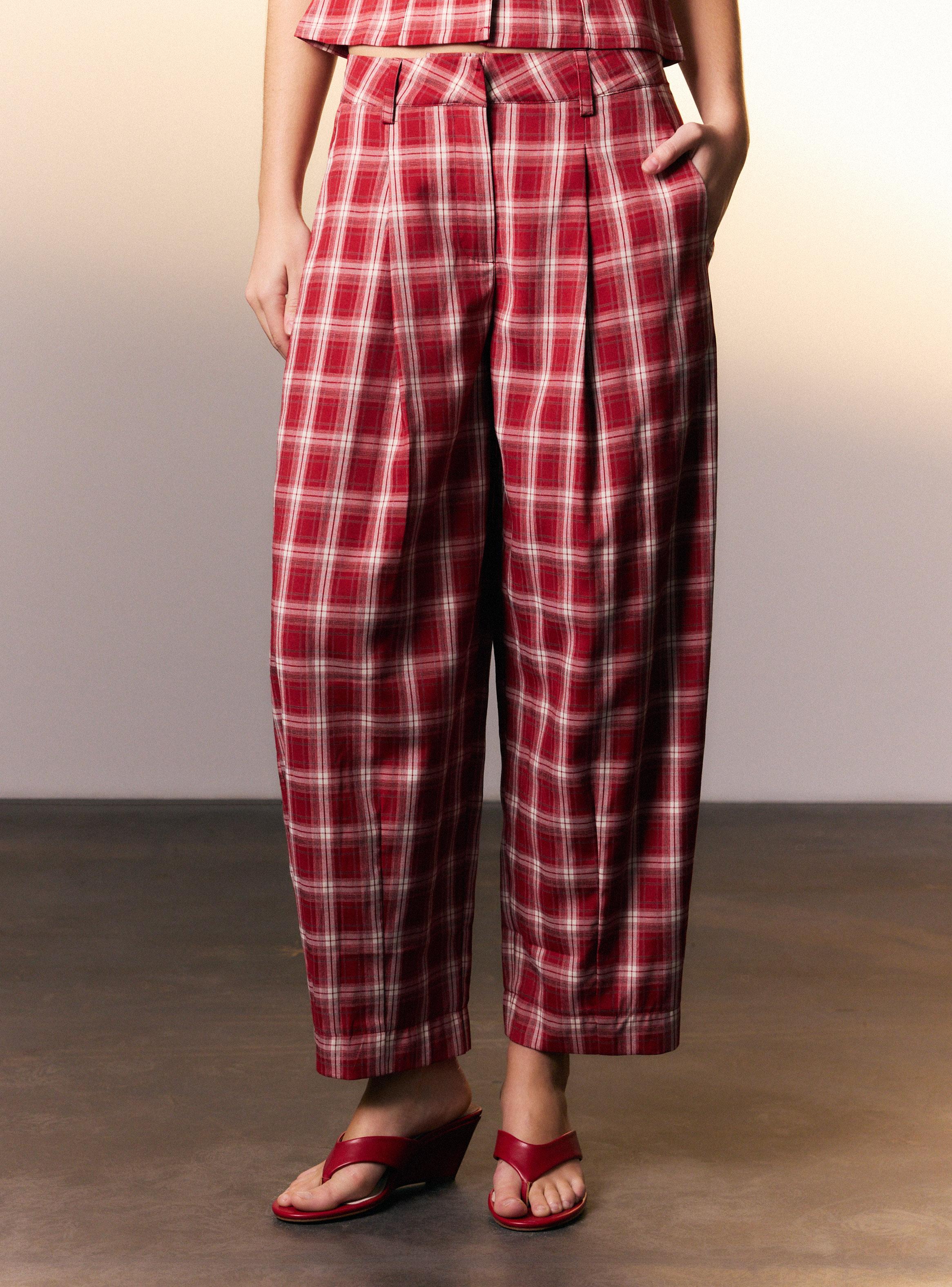 Pantalón Baggy Cuadros Colaboración Enilá-0