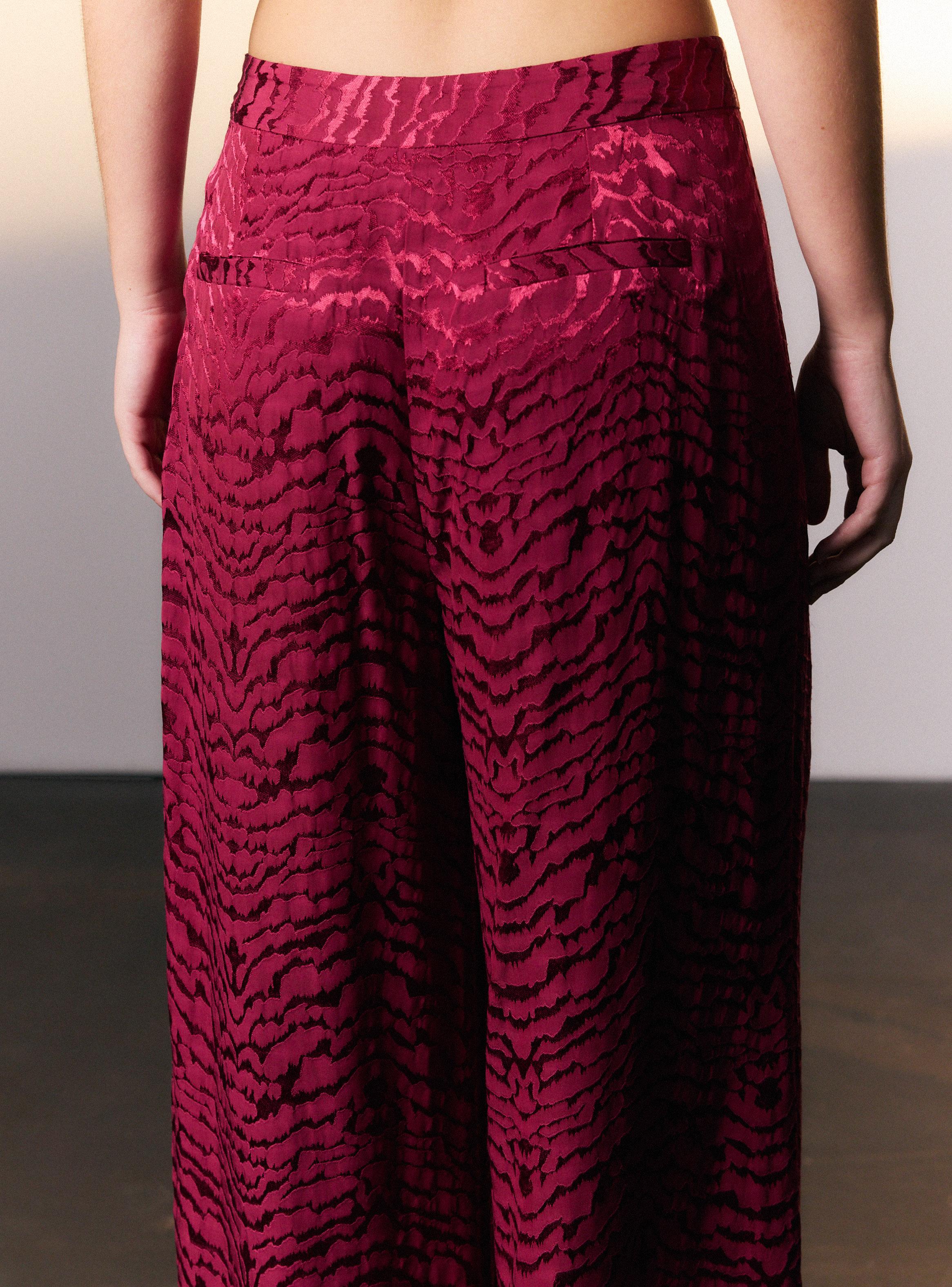 Pantalón Wide Leg Jacquard Colaboración Eliora-3