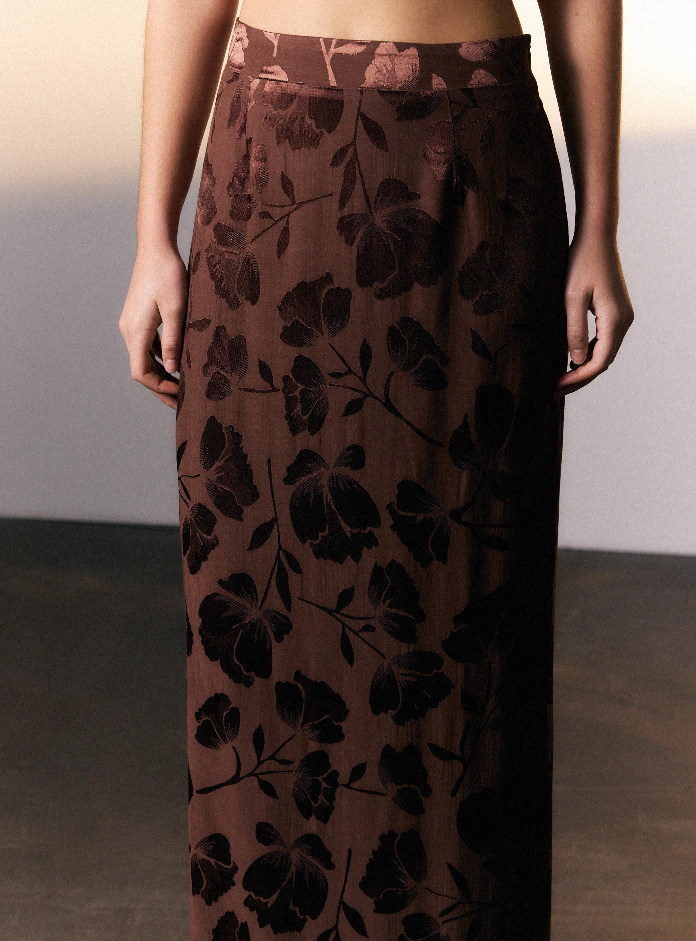 Falda Maxi Jacquard Colaboración Eliora-2