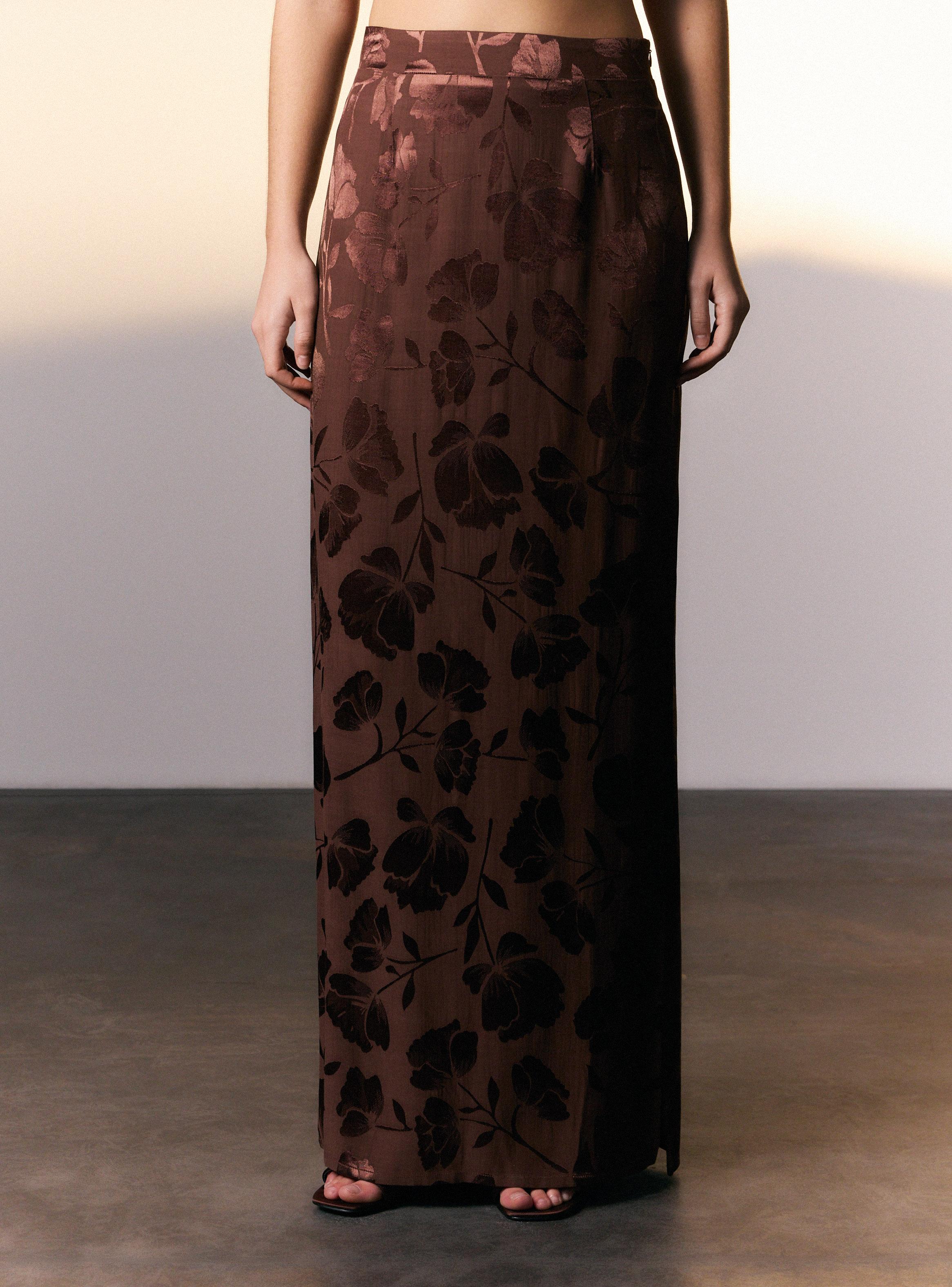 Falda Maxi Jacquard Colaboración Eliora-0