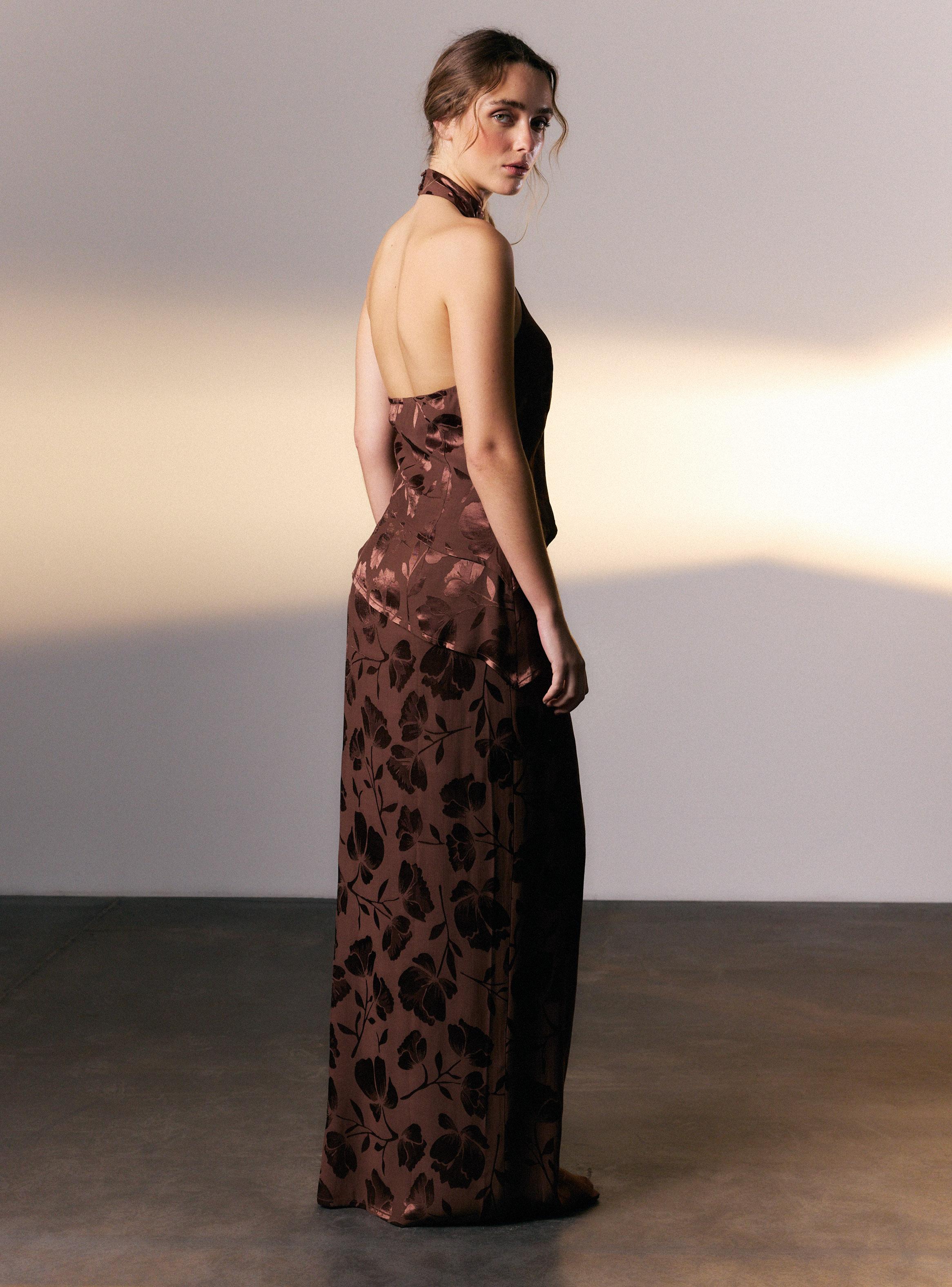 Falda Maxi Jacquard Colaboración Eliora-5