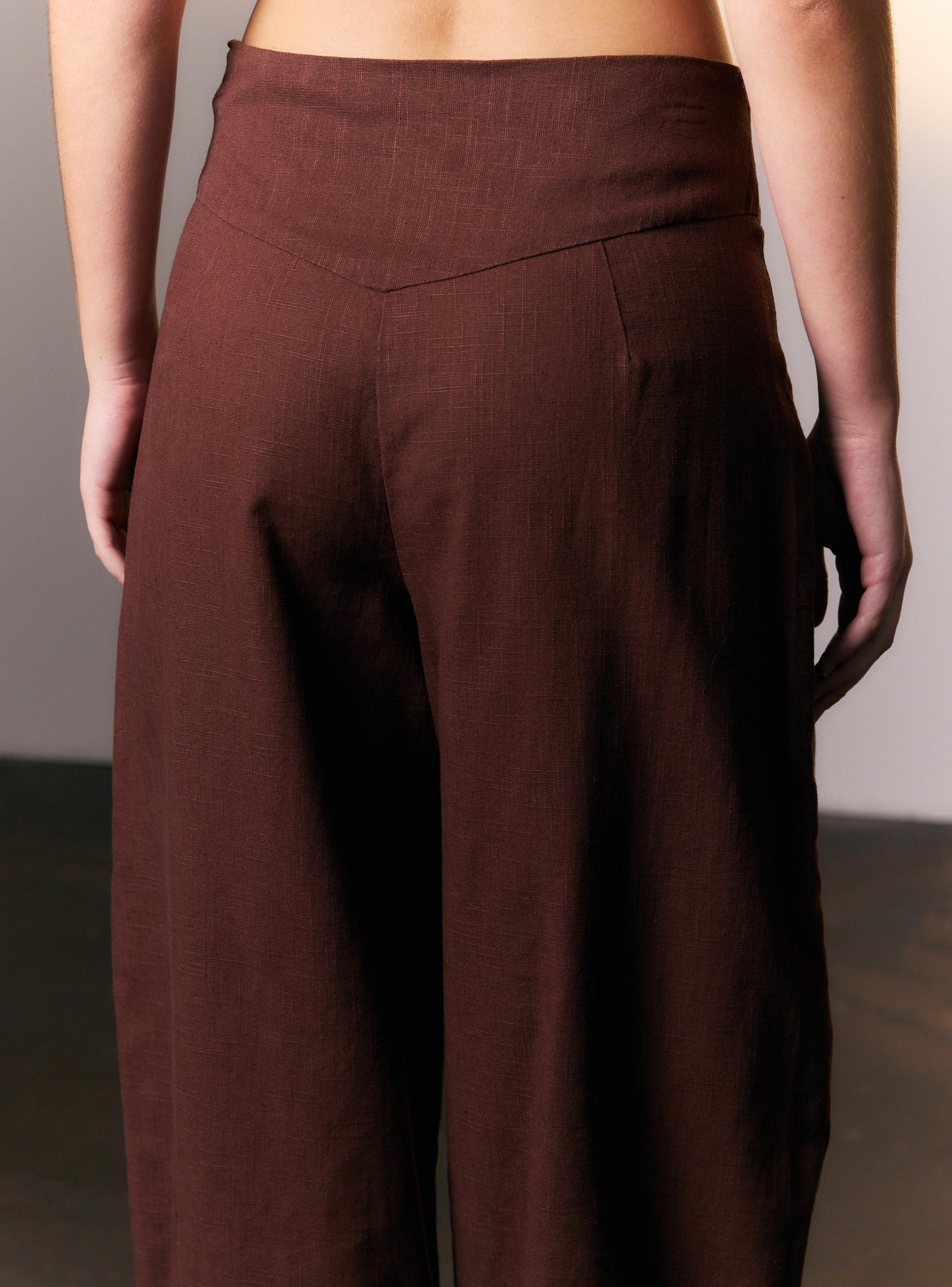 Pantalón Balloon con Lazo Look Lino Colaboración Viella-2