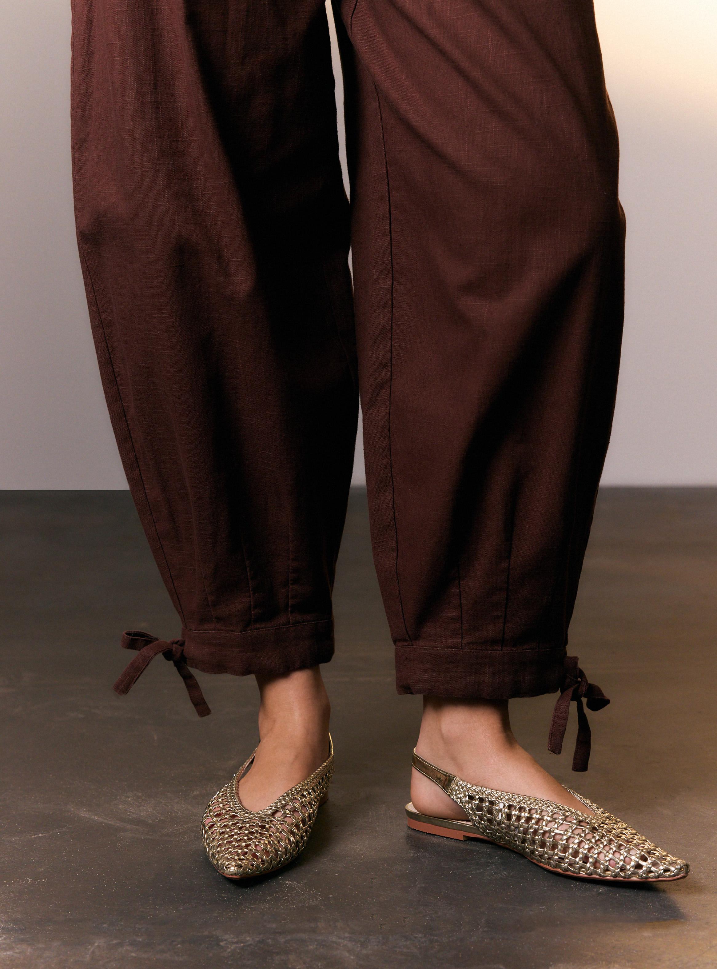 Pantalón Balloon con Lazo Look Lino Colaboración Viella-3